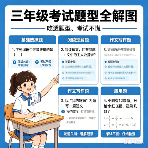 小学三年级英语考试题型有哪些