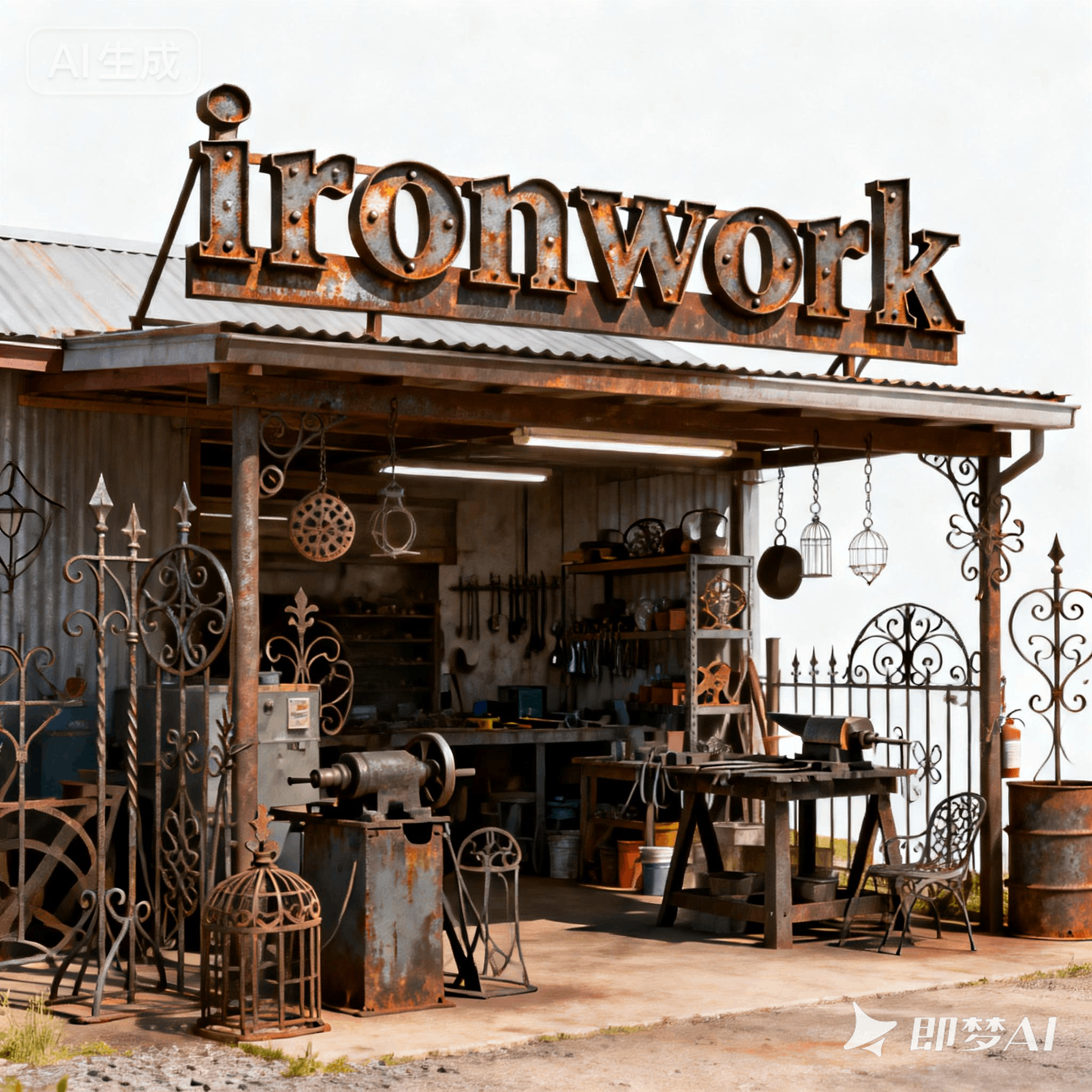 ironwork是什么意思_ironwork怎么读_音标ˈaɪənwɜ-k