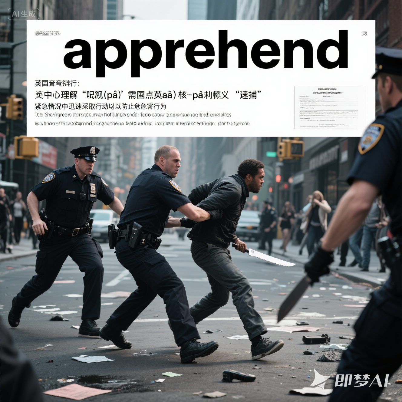 apprehend 是什么意思_apprehend 怎么读_音标ˌæprɪ'hend
