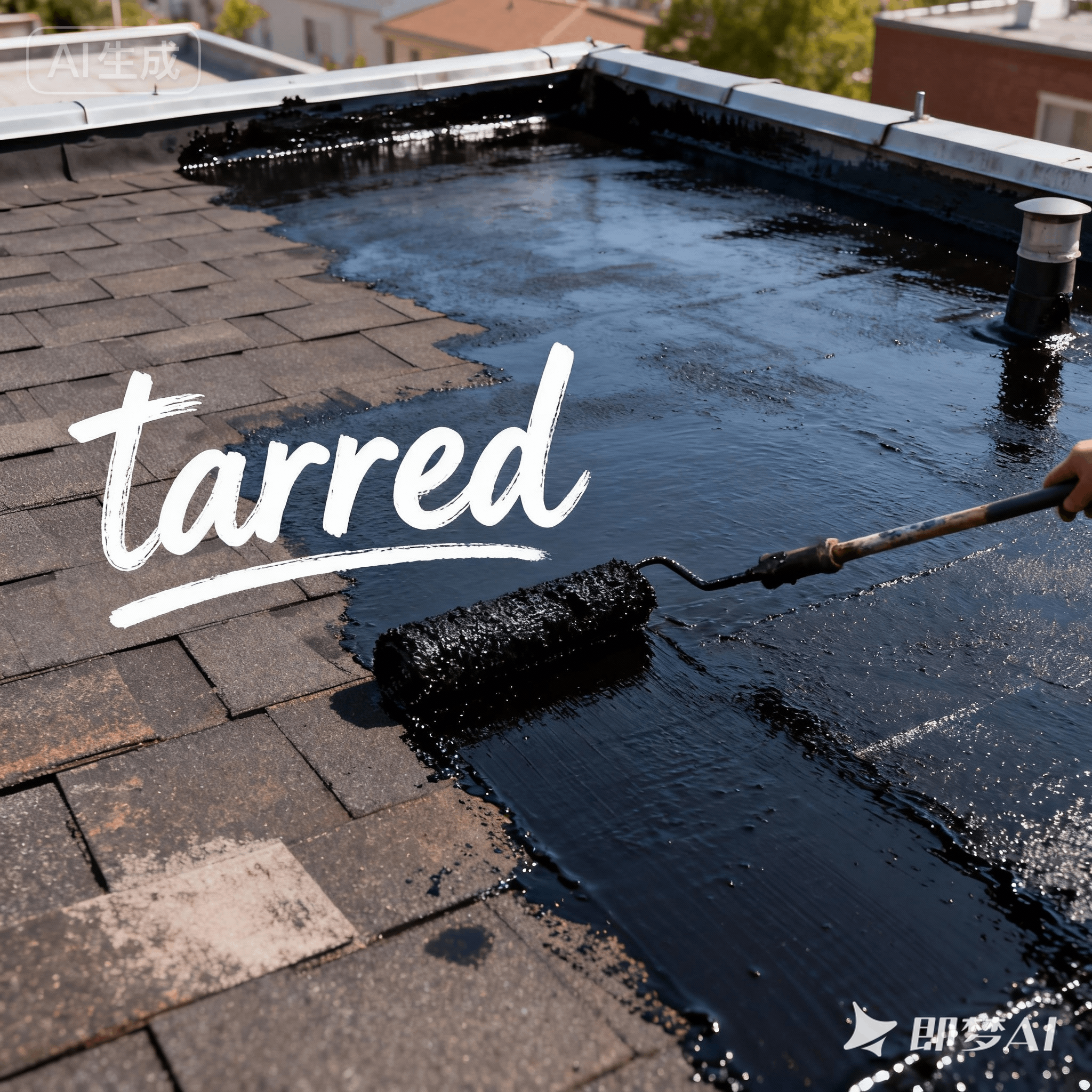 tarred是什么意思_tarred怎么读_音标tɑ-d