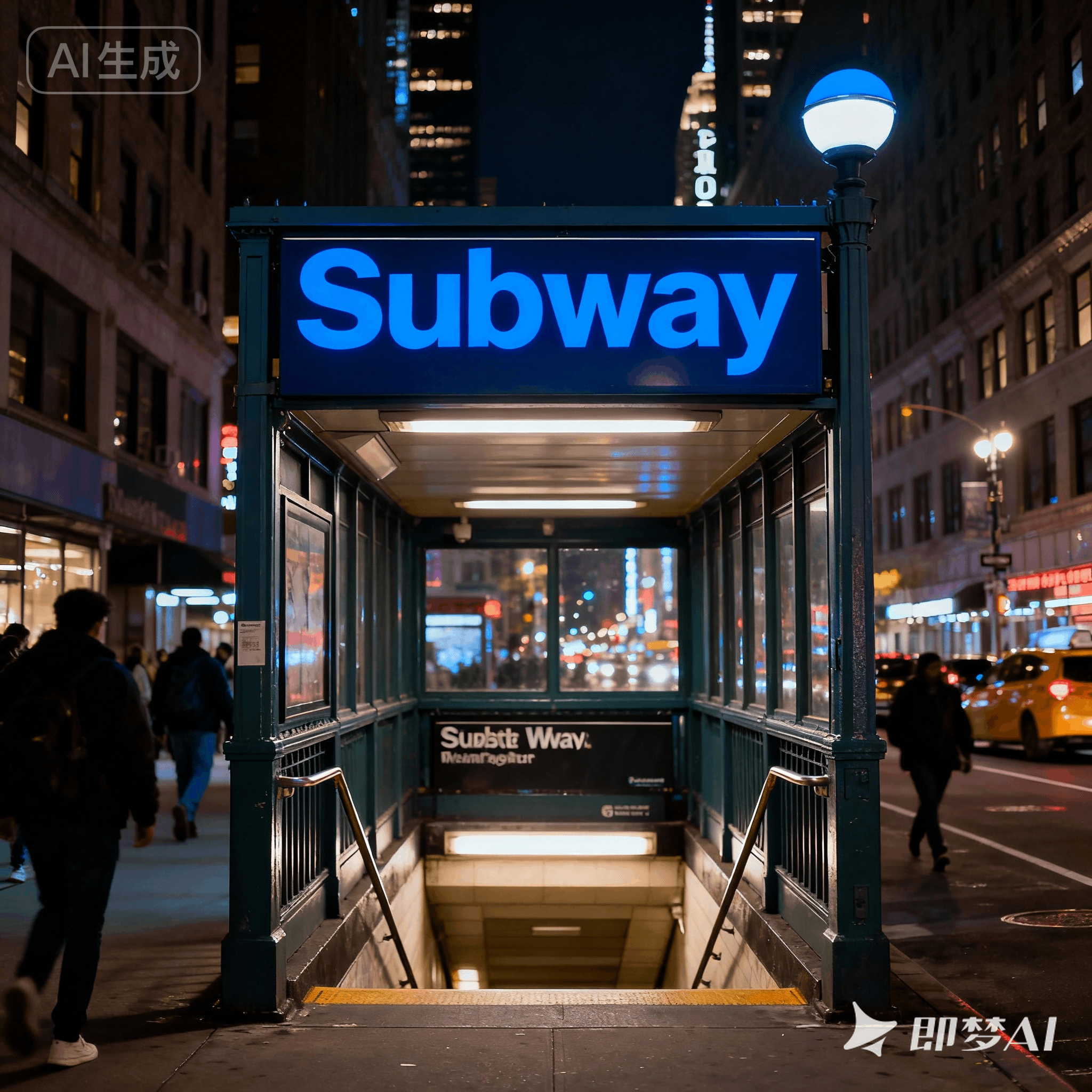 subway是什么意思_subway怎么读_音标'sʌbweɪ