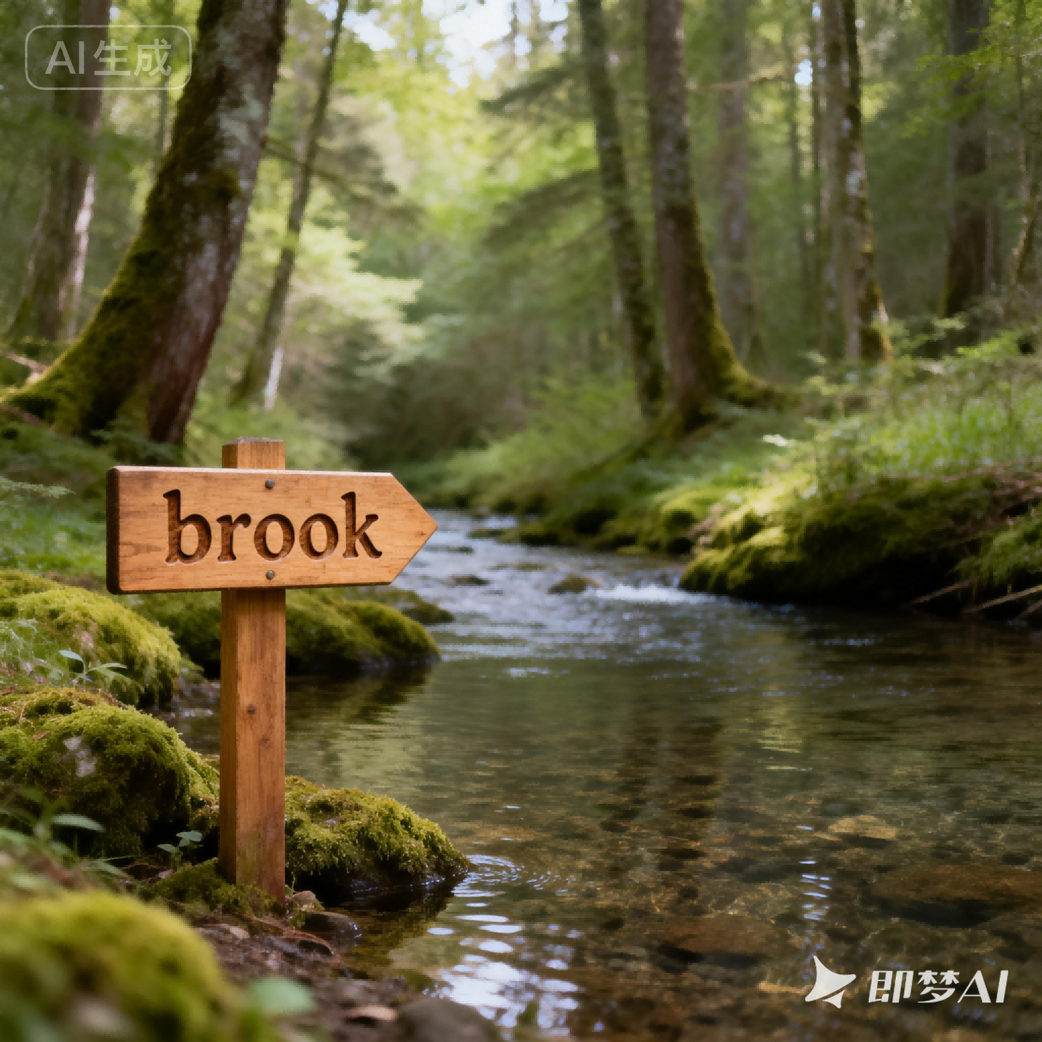 brook是什么意思_brook怎么读_音标brʊk