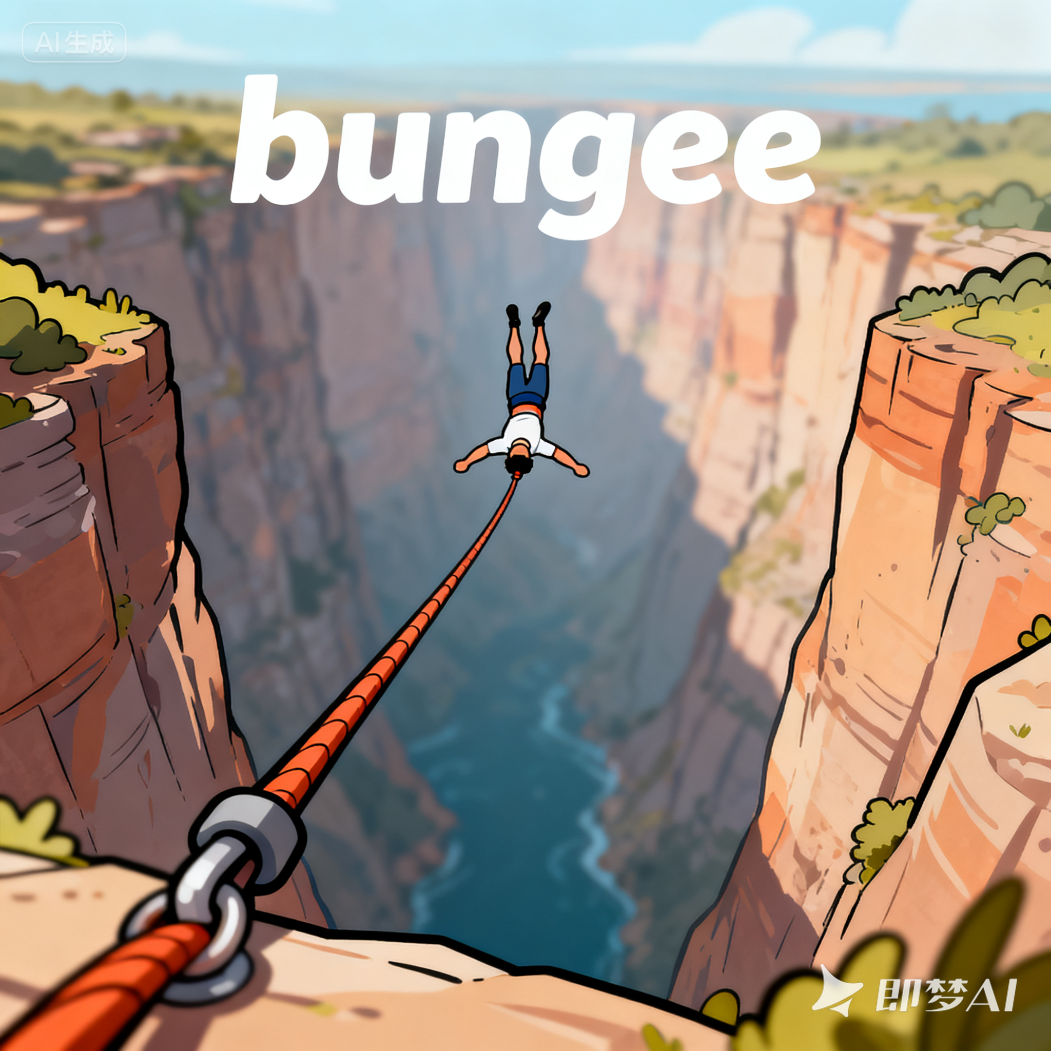 bungee是什么意思_bungee怎么读_音标'bʌndʒi-