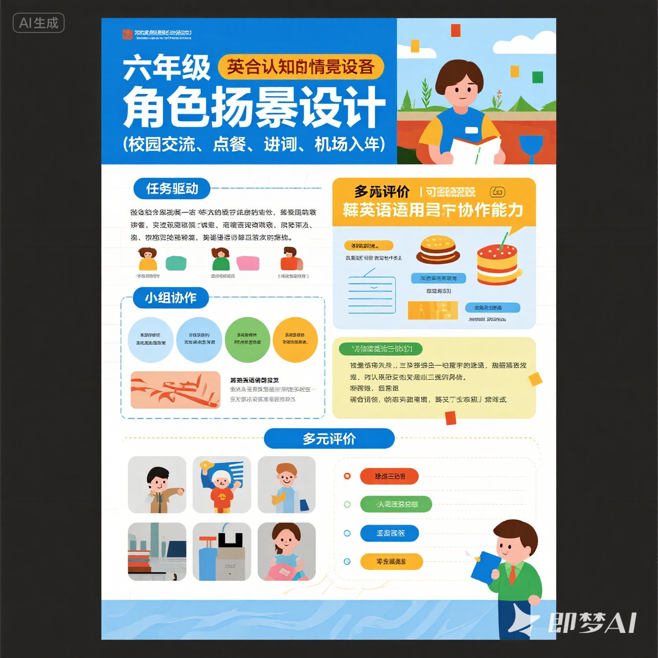 六年级英语角色扮演游戏设计？