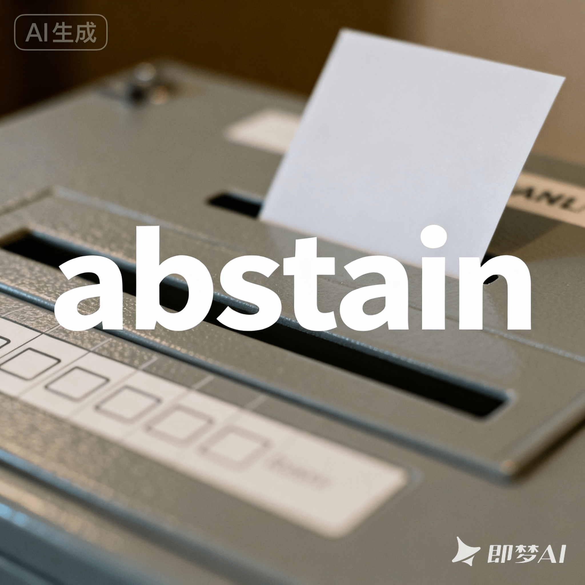 abstain是什么意思_abstain怎么读_音标əb'steɪn