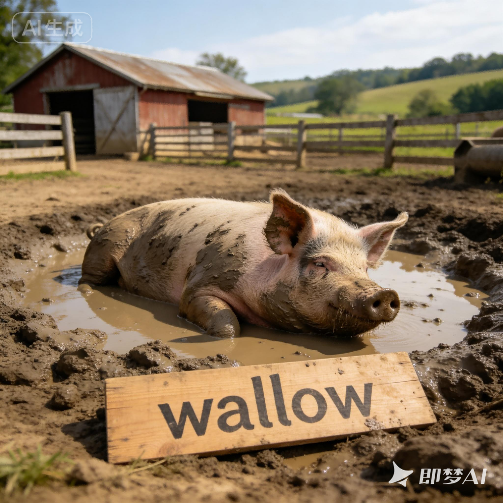 wallow是什么意思_wallow怎么读_音标'wɒləʊ