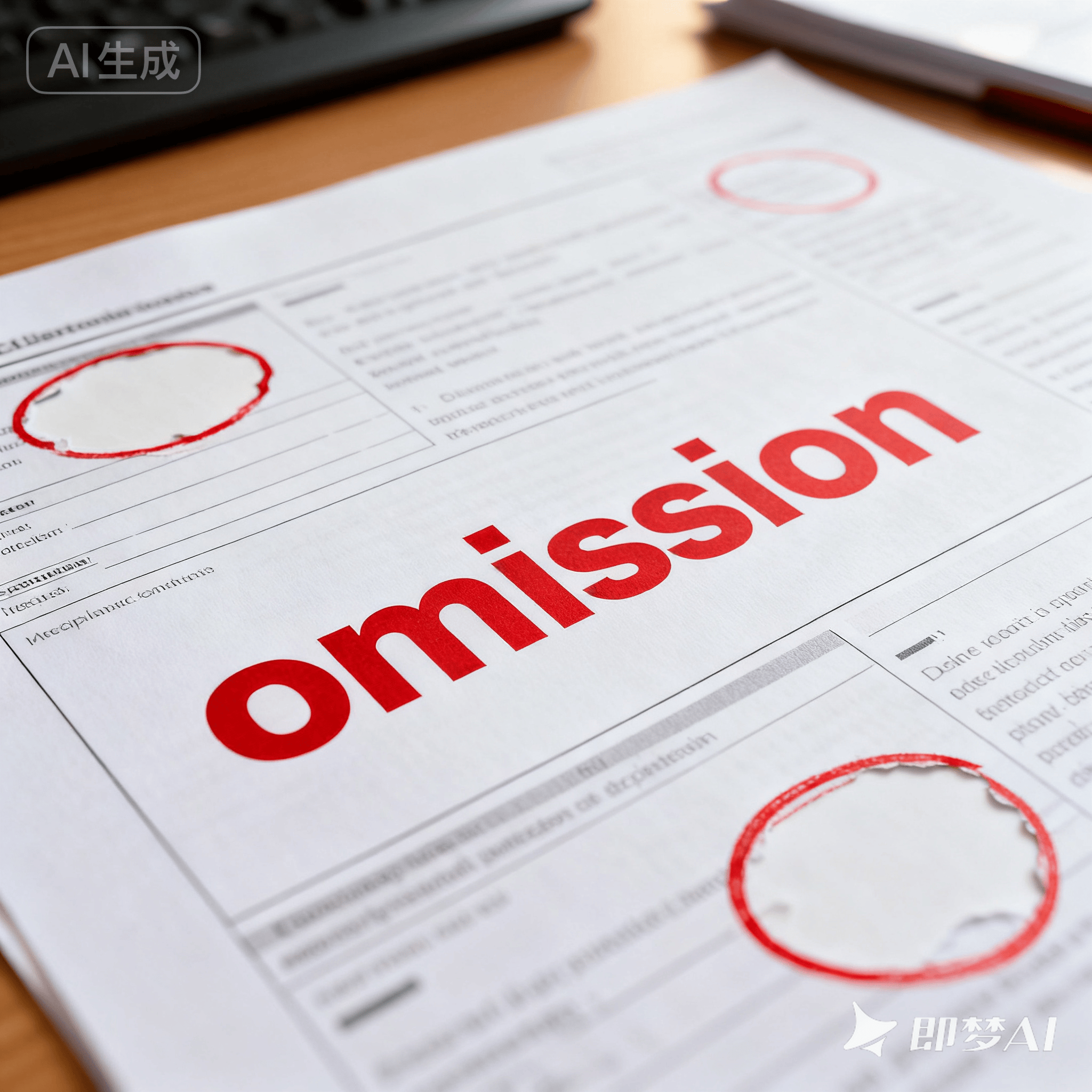 omission是什么意思_omission怎么读_音标əˈmɪʃn