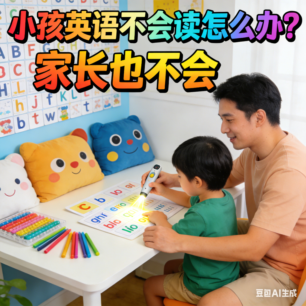 小孩英语不会读怎么办？家长也不会