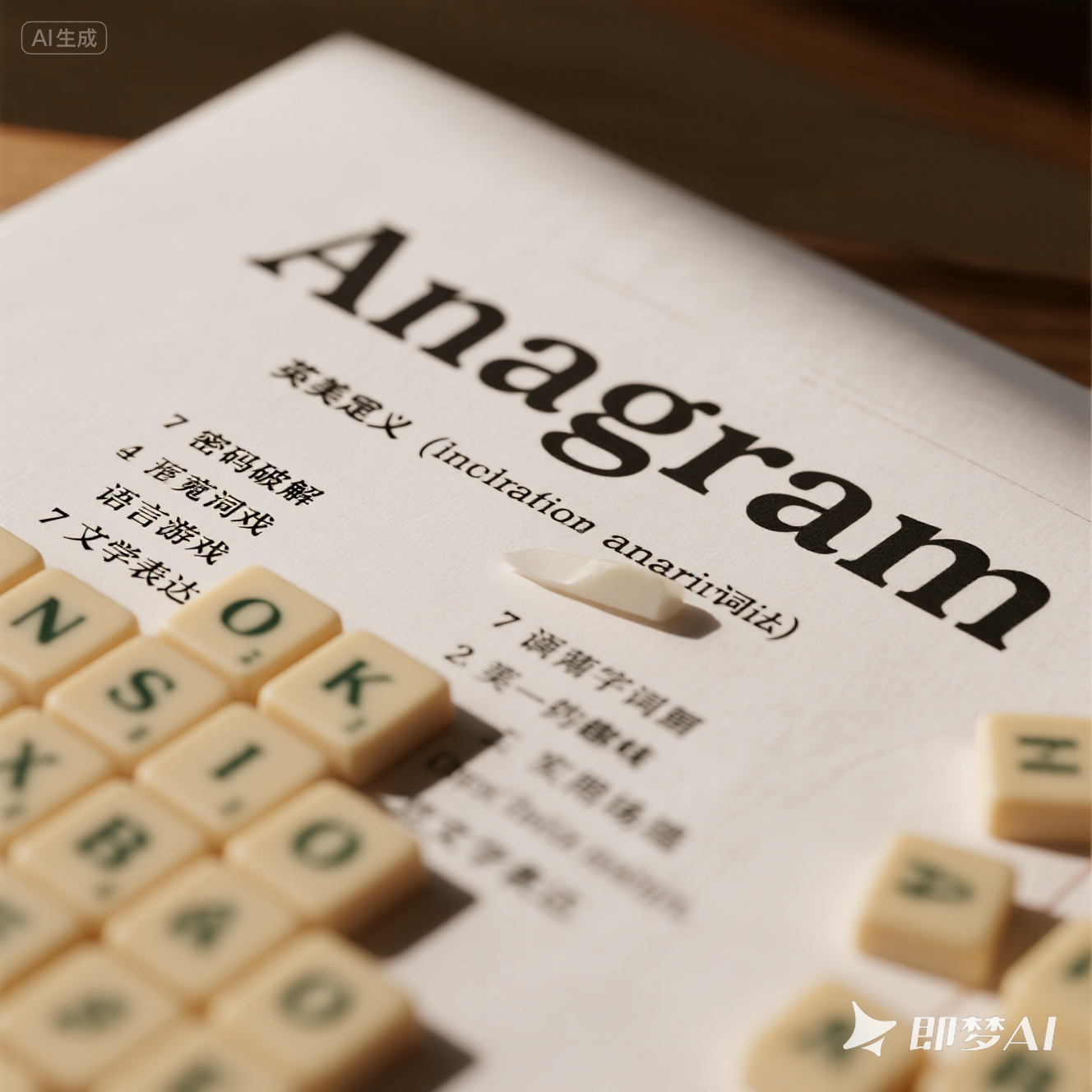 anagram 是什么意思_anagram 怎么读_音标ˈænəgræm