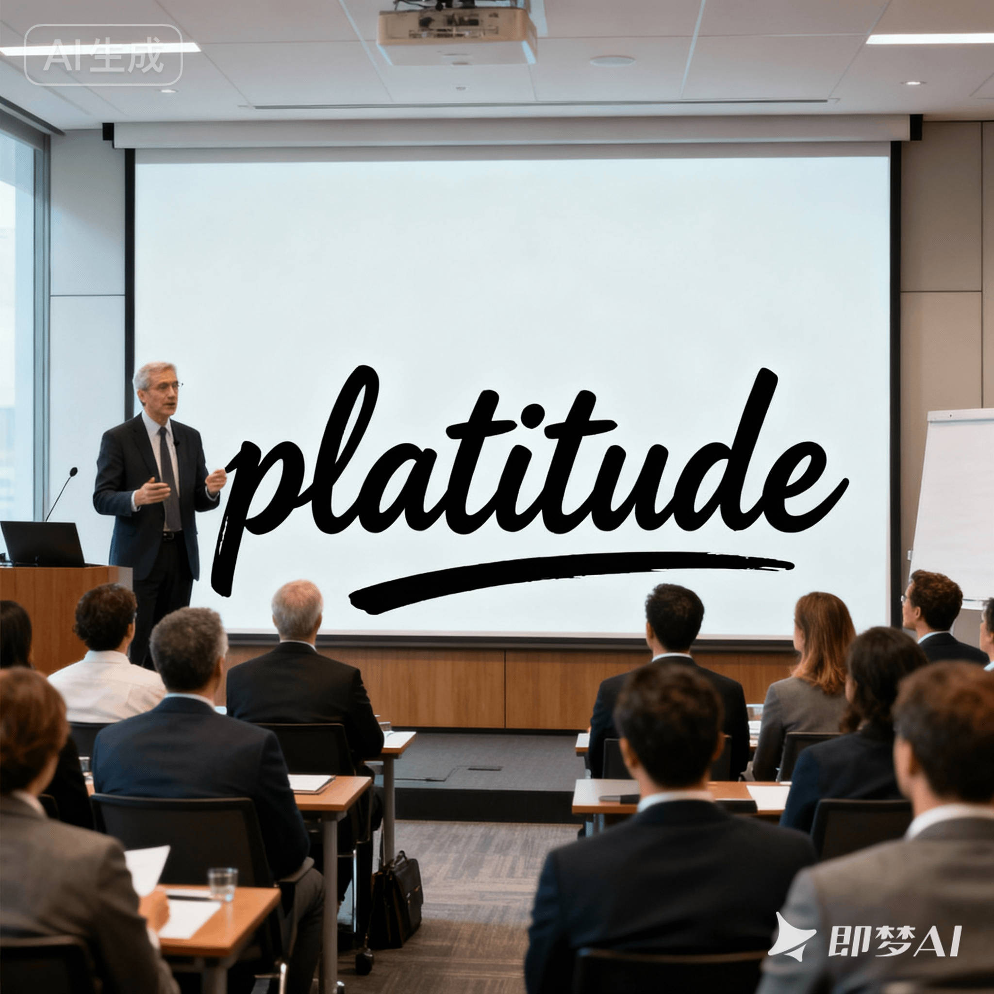 platitude是什么意思_platitude怎么读_音标ˈplætɪtju-d