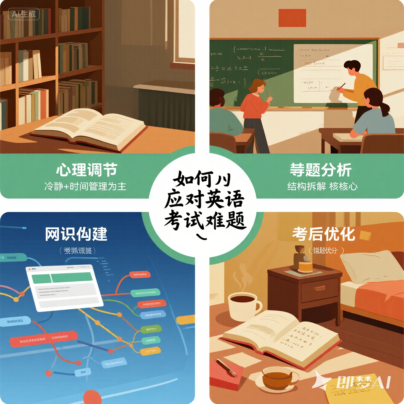 英语考试中遇到难题时怎么办？
