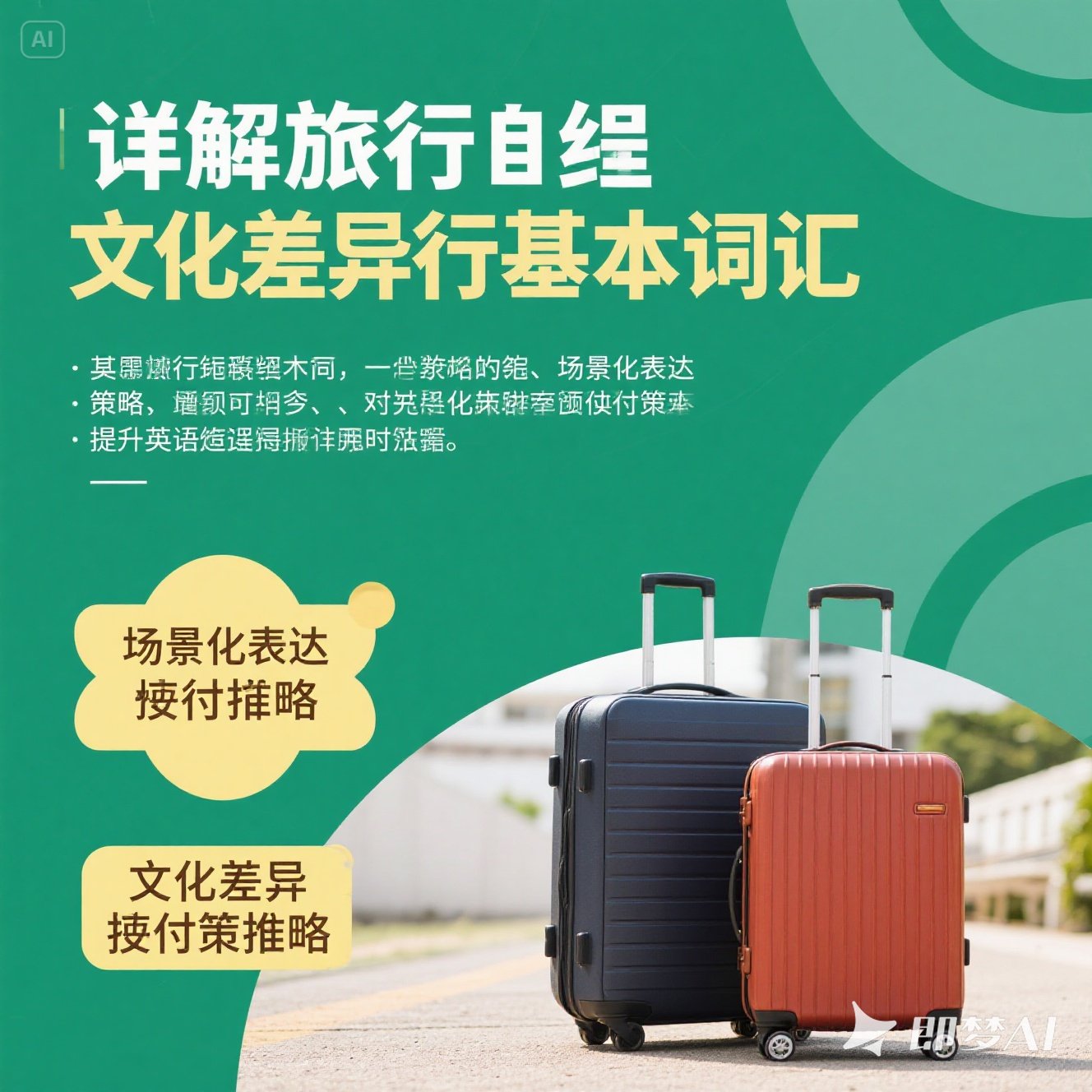 英语中如何描述旅行中的行李？