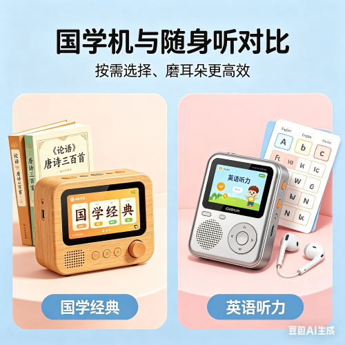 5岁启蒙英语用国学机还是随身听