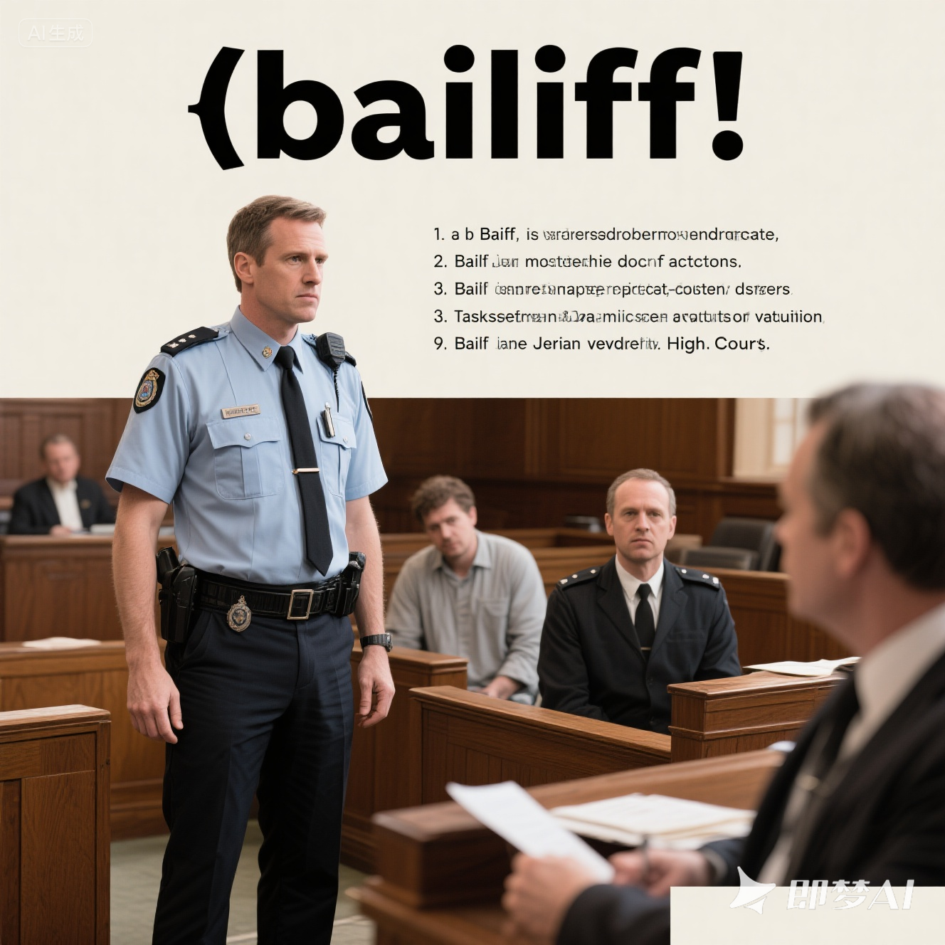 bailiff 是什么意思_bailiff 怎么读_音标 'beɪlɪf