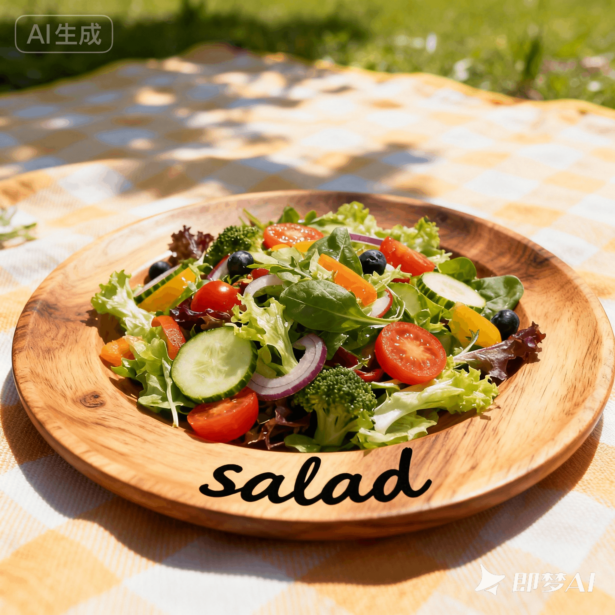 salad是什么意思_salad怎么读_音标'sæləd