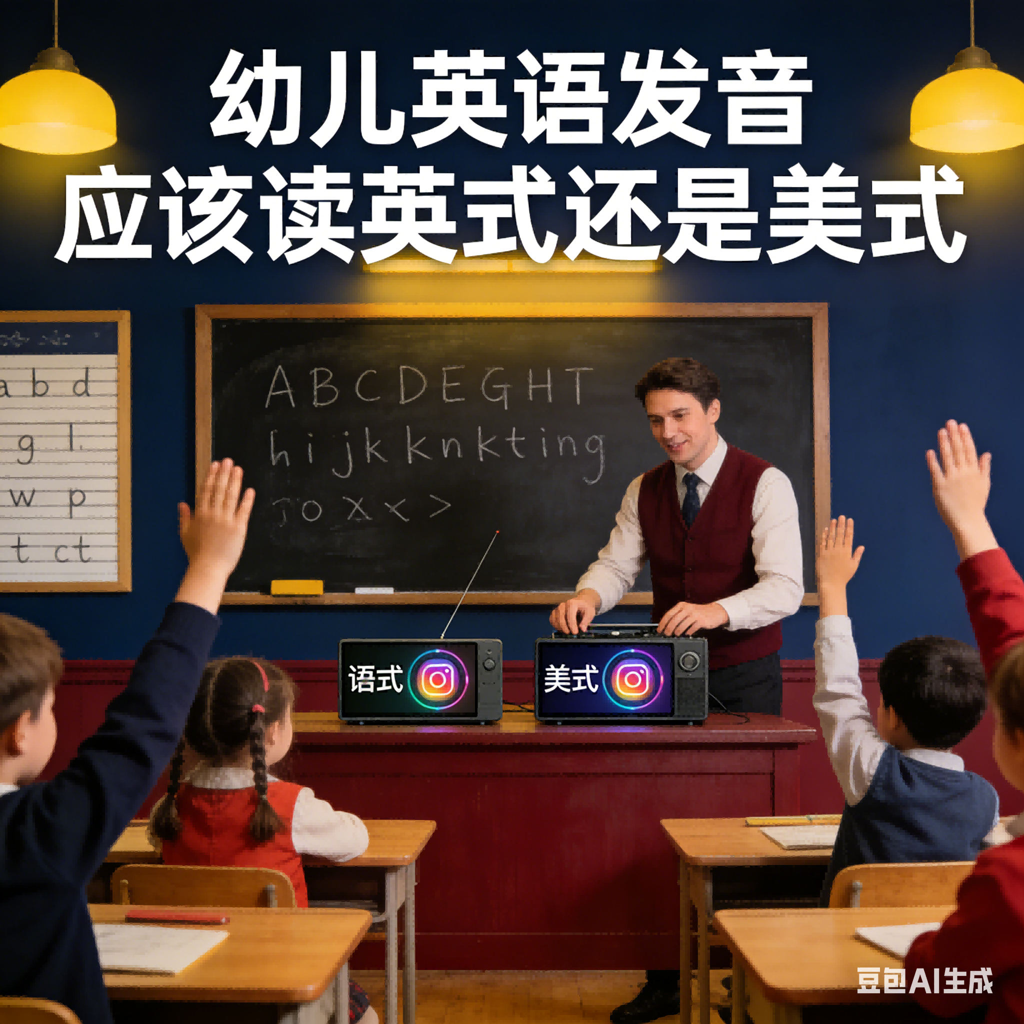 幼儿英语发音应该读英式还是美式