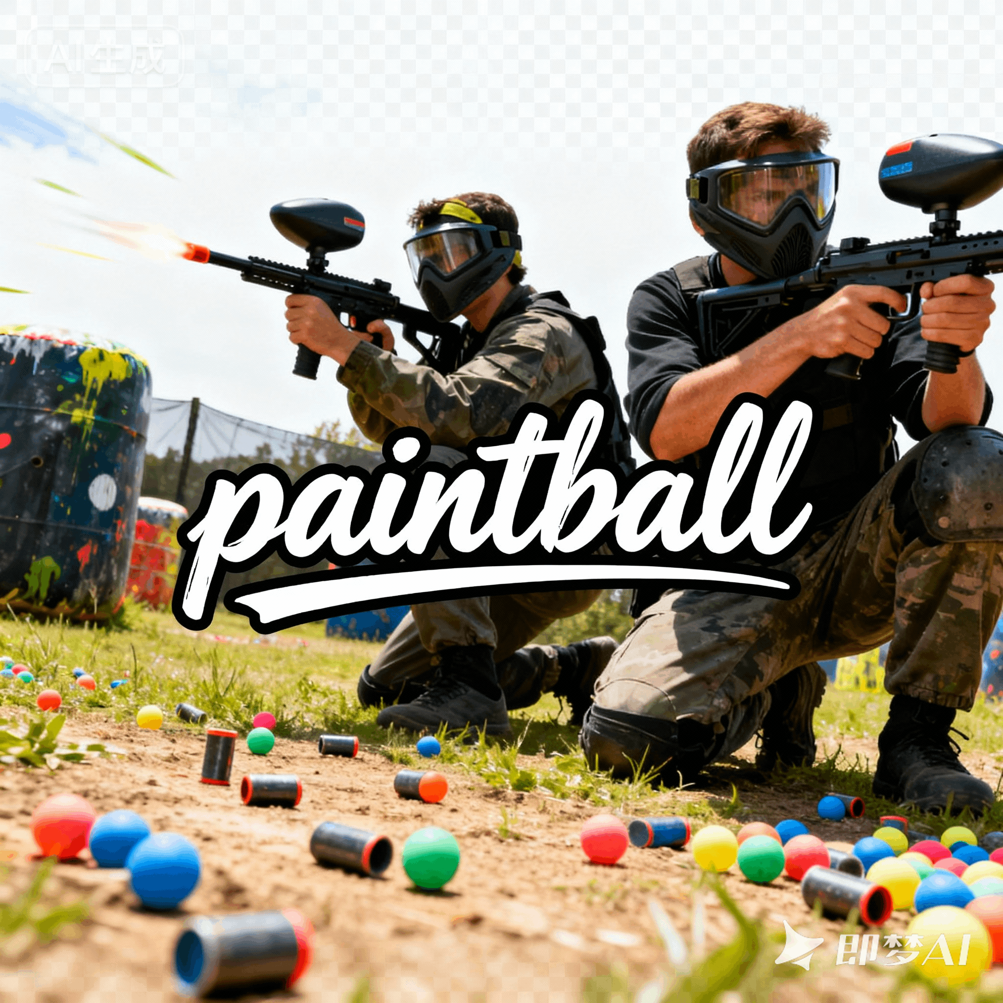 paintball是什么意思_paintball怎么读_音标ˈpeɪntbɔ-l