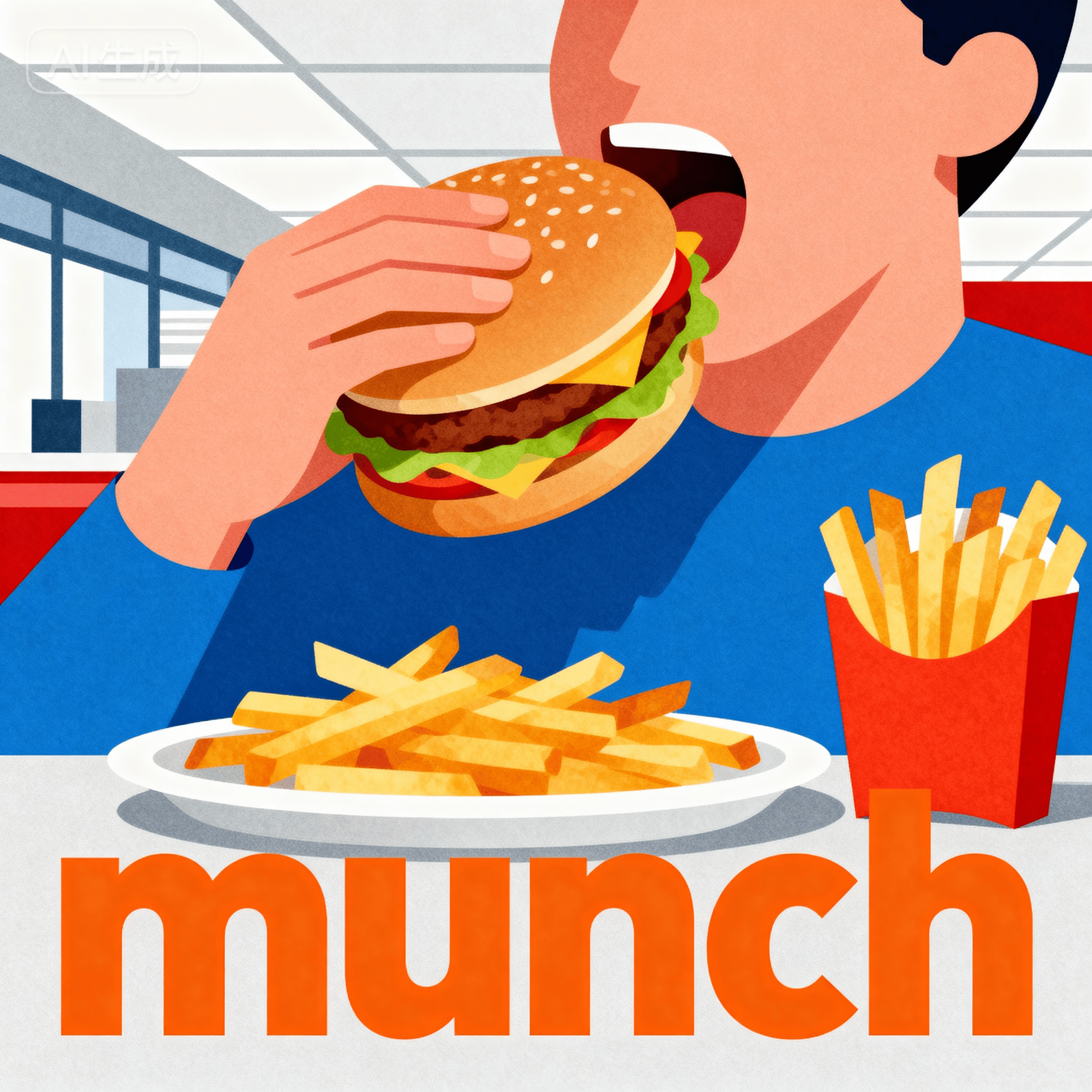 munch是什么意思_munch怎么读_音标mʌntʃ