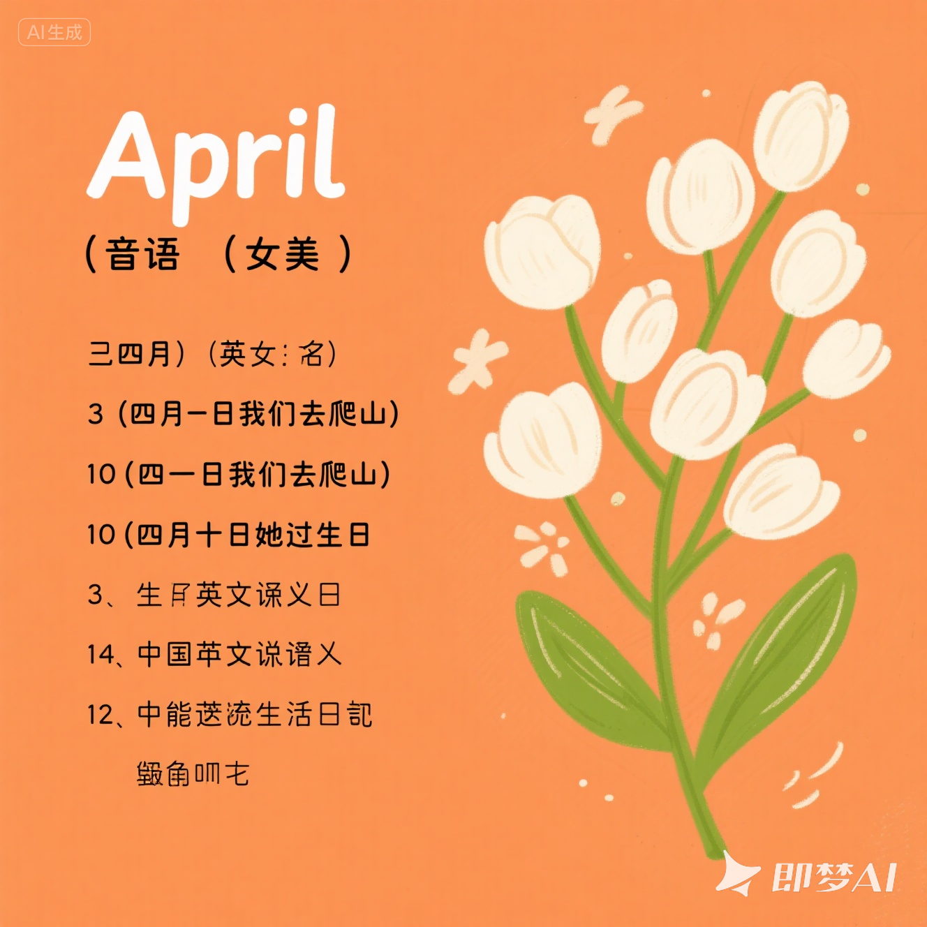 April 是什么意思_April 怎么读_音标 'eɪprəl
