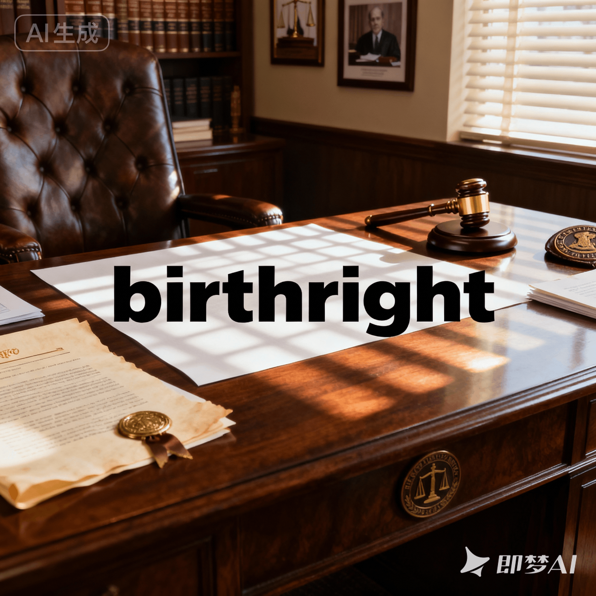 birthright是什么意思_birthright怎么读_音标ˈbɜ-θˌraɪt