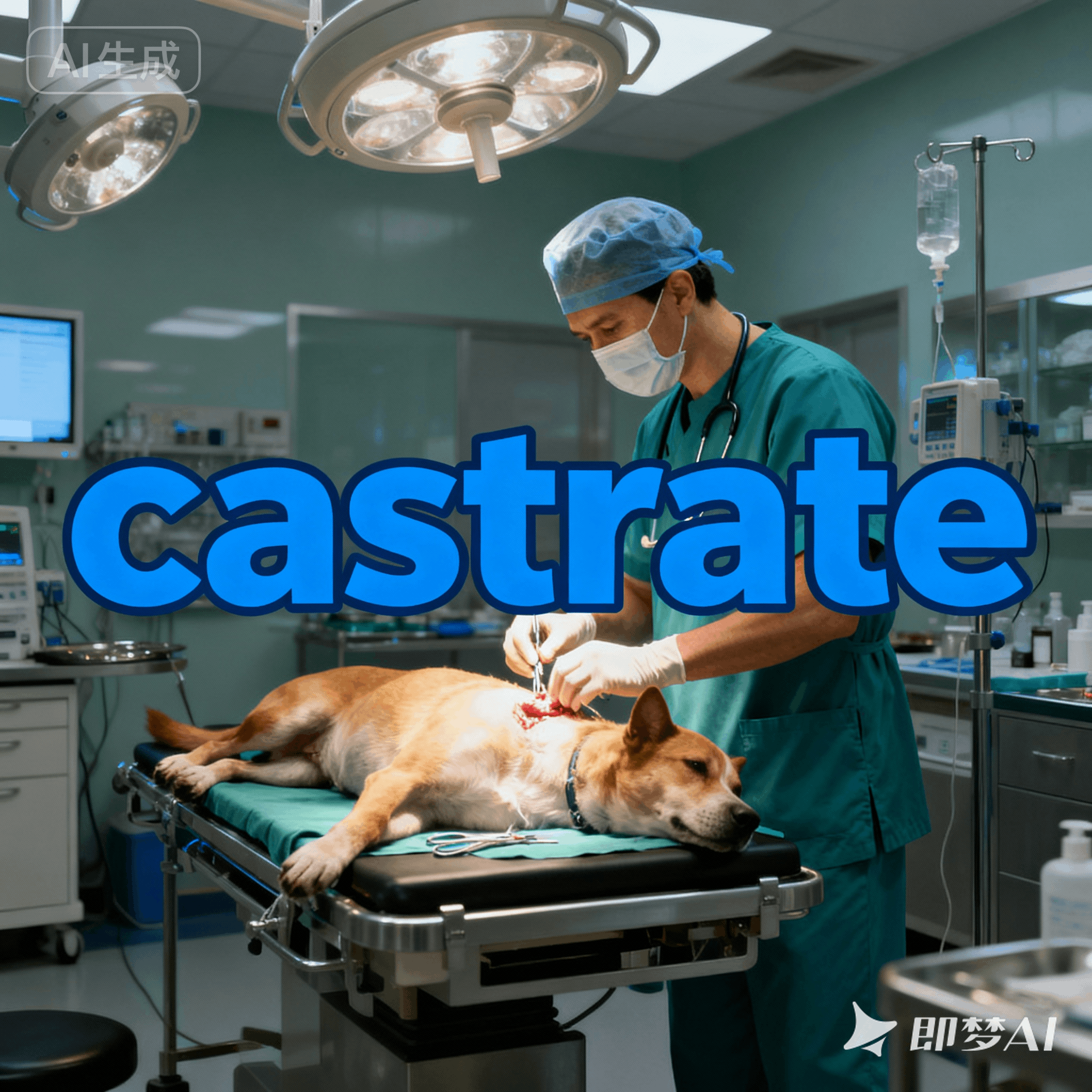 castrate是什么意思_castrate怎么读_音标kæ'streɪt