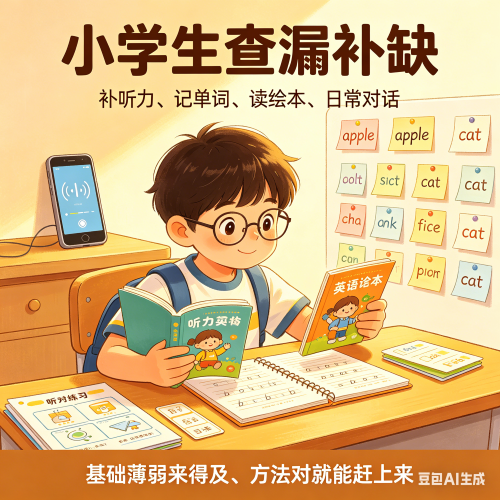 小学没学好英语