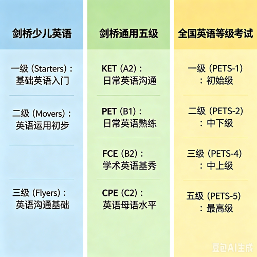 英语等级考试一共有几级