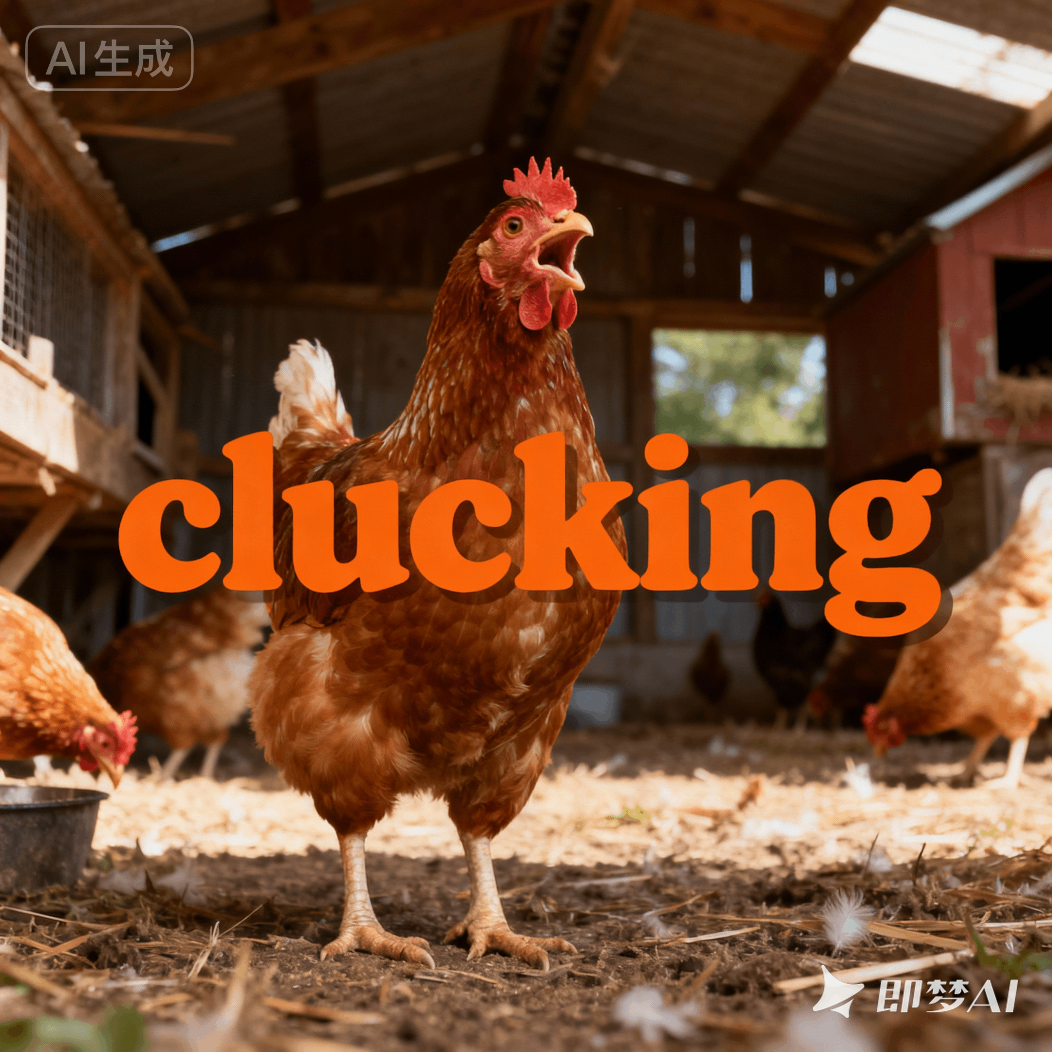 clucking是什么意思_clucking怎么读_音标klʌkɪŋ