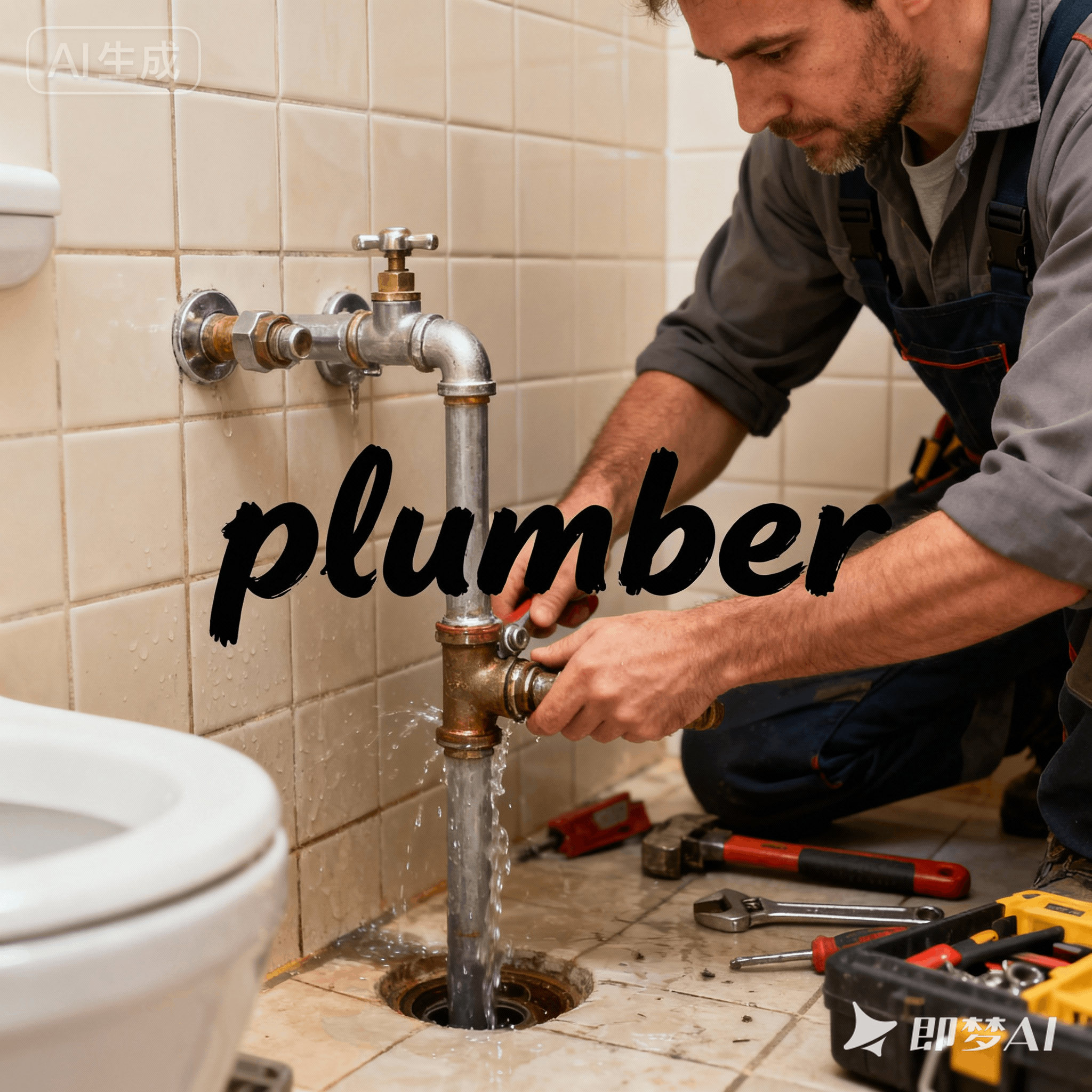 plumber是什么意思_plumber怎么读_音标ˈplʌmə(r)