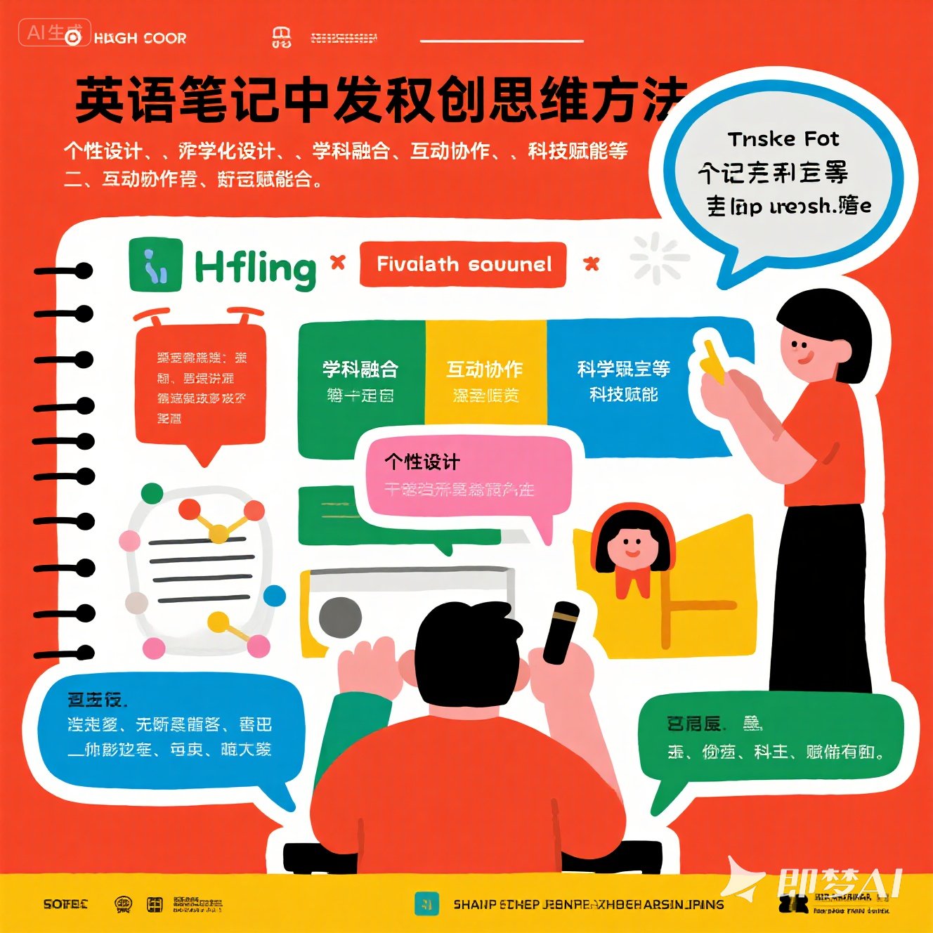 英语笔记中的创造性思维激发？