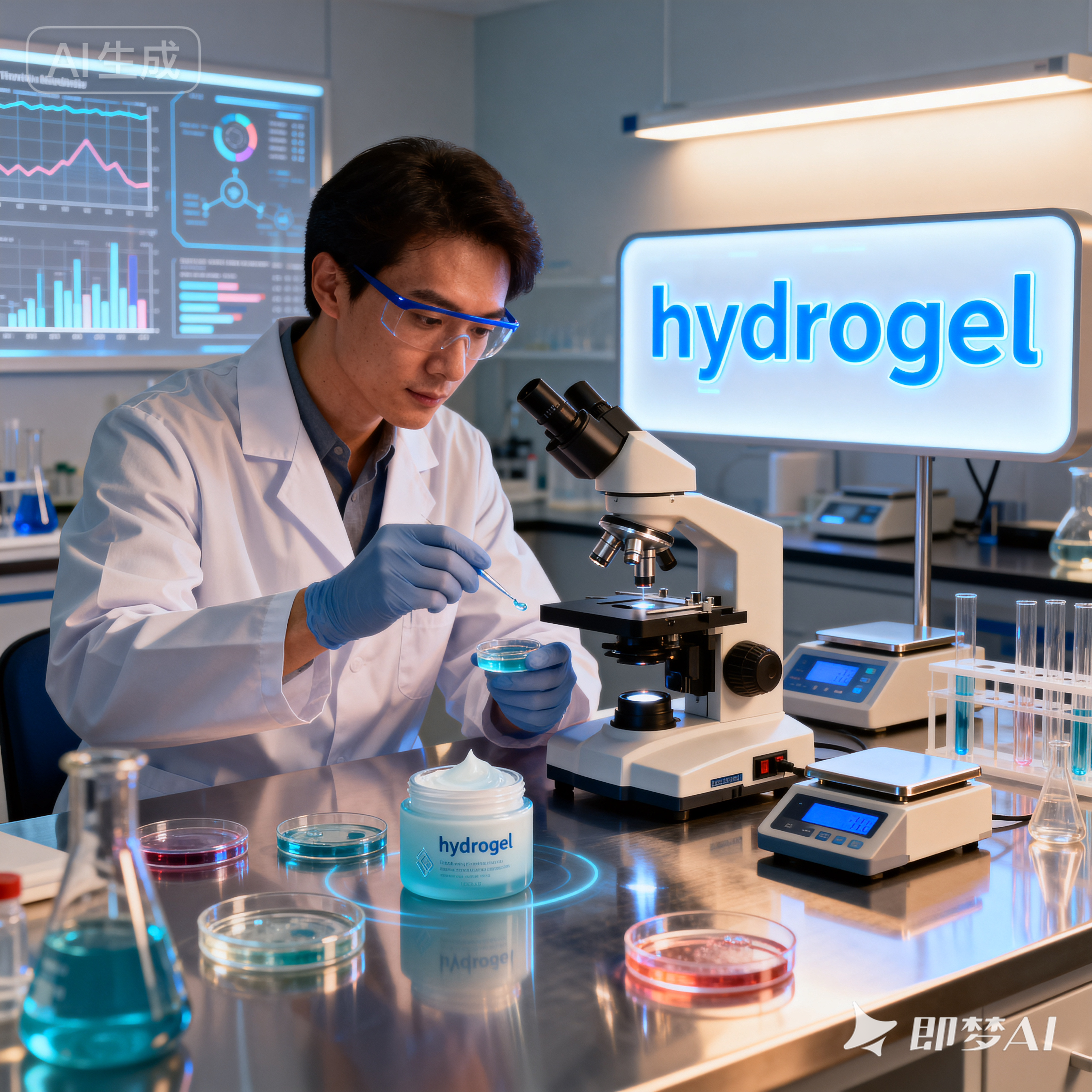 hydrogel是什么意思_hydrogel怎么读_音标'haɪdrədʒel