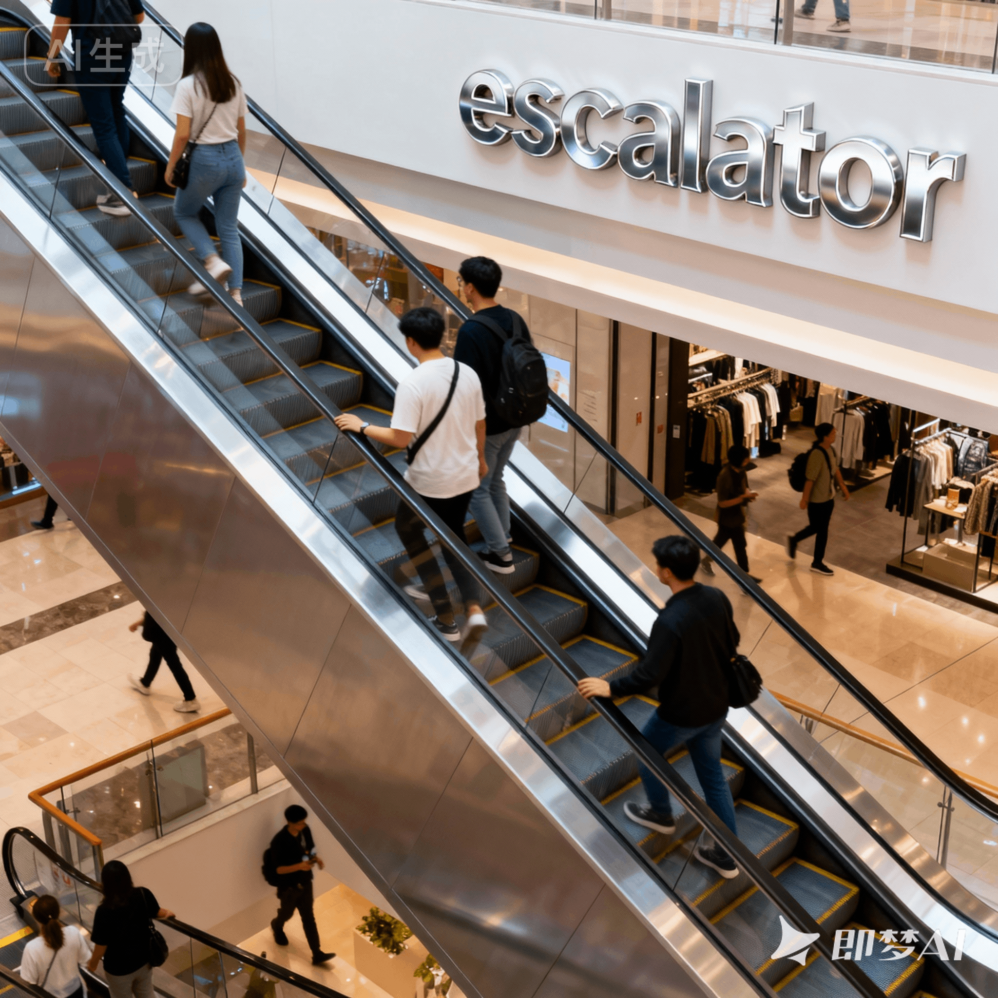 escalator是什么意思_escalator怎么读_音标ˈeskəleɪtə(r)