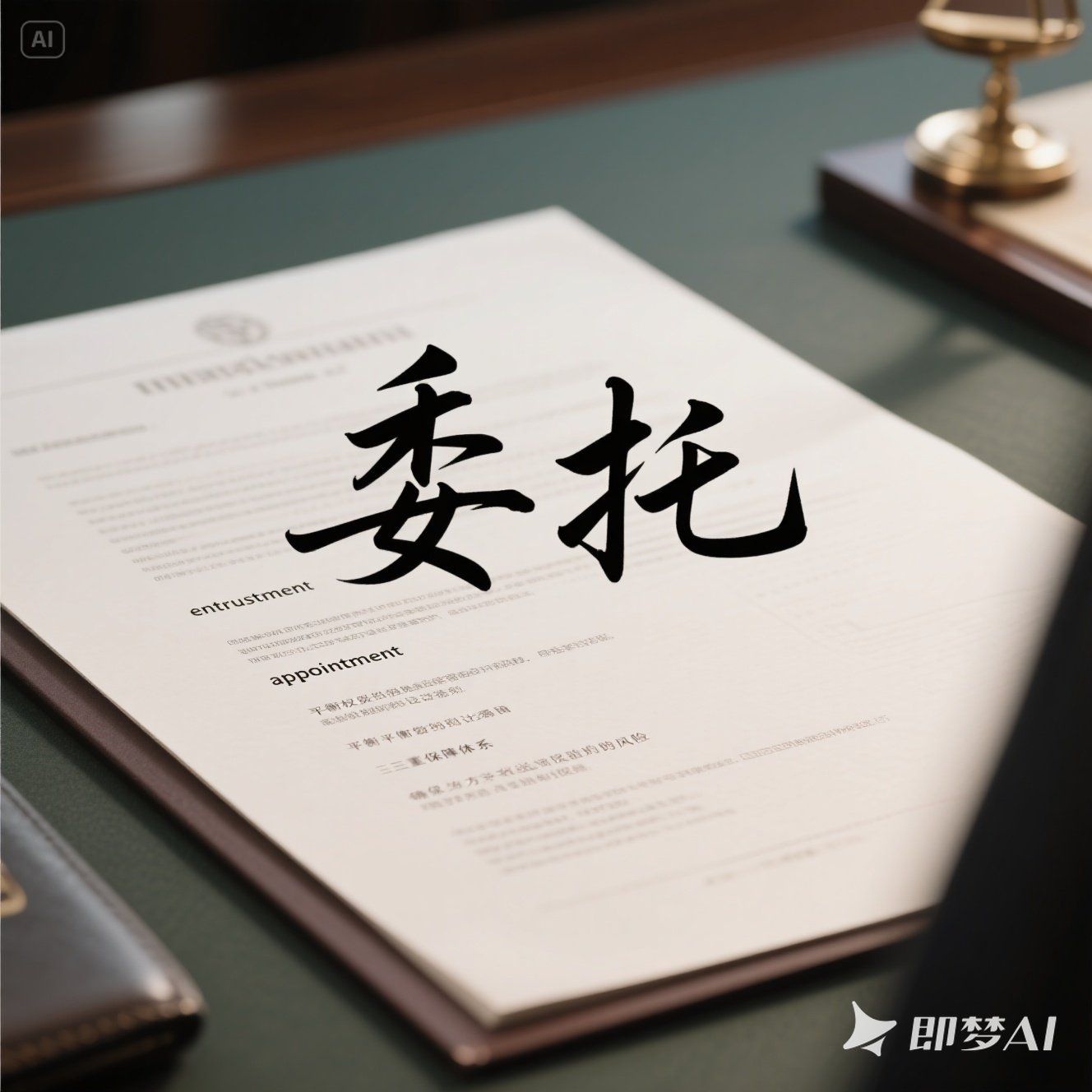 英语合同中如何描述 “委托”？