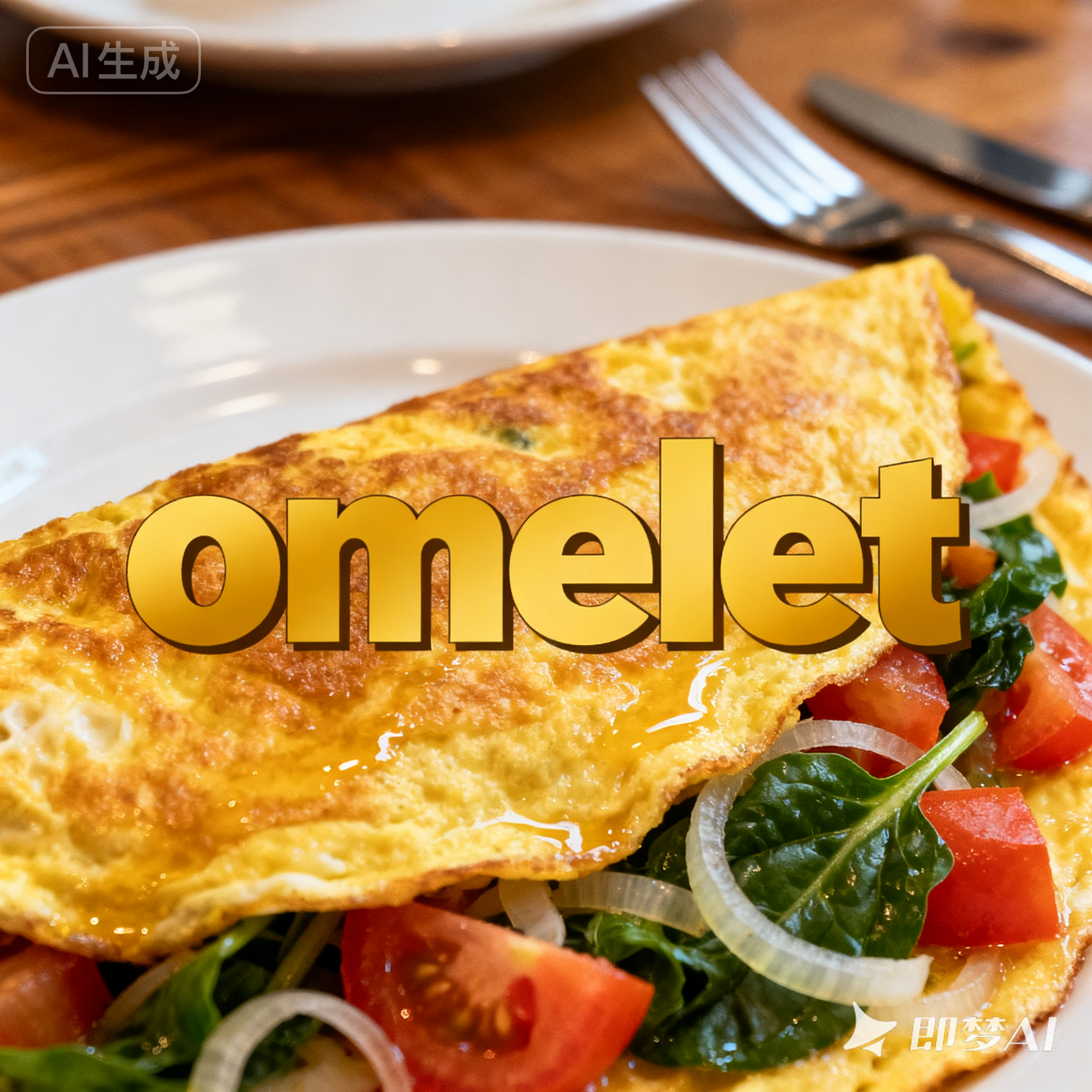 omelet是什么意思_omelet怎么读_音标'ɒmlɪt