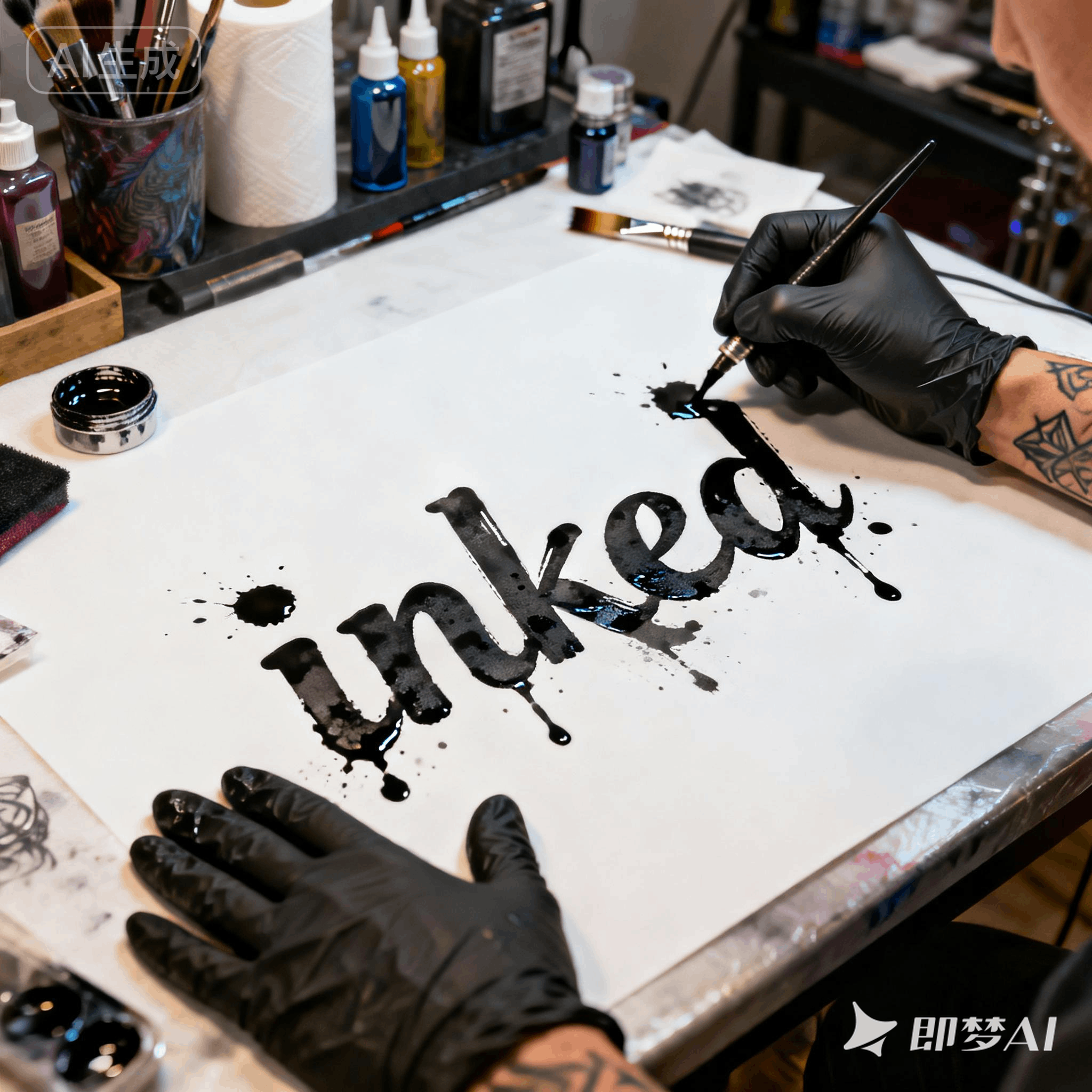 inked是什么意思_inked怎么读_音标ɪŋkt