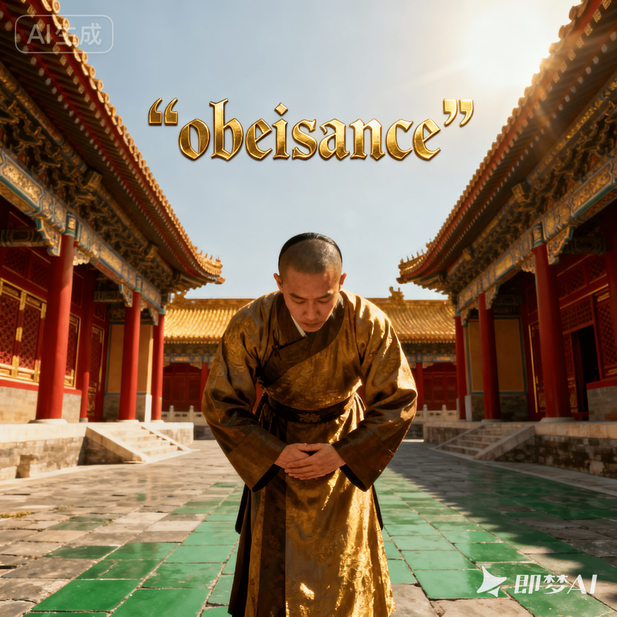 obeisance是什么意思_obeisance怎么读_音标əʊ'beɪsns