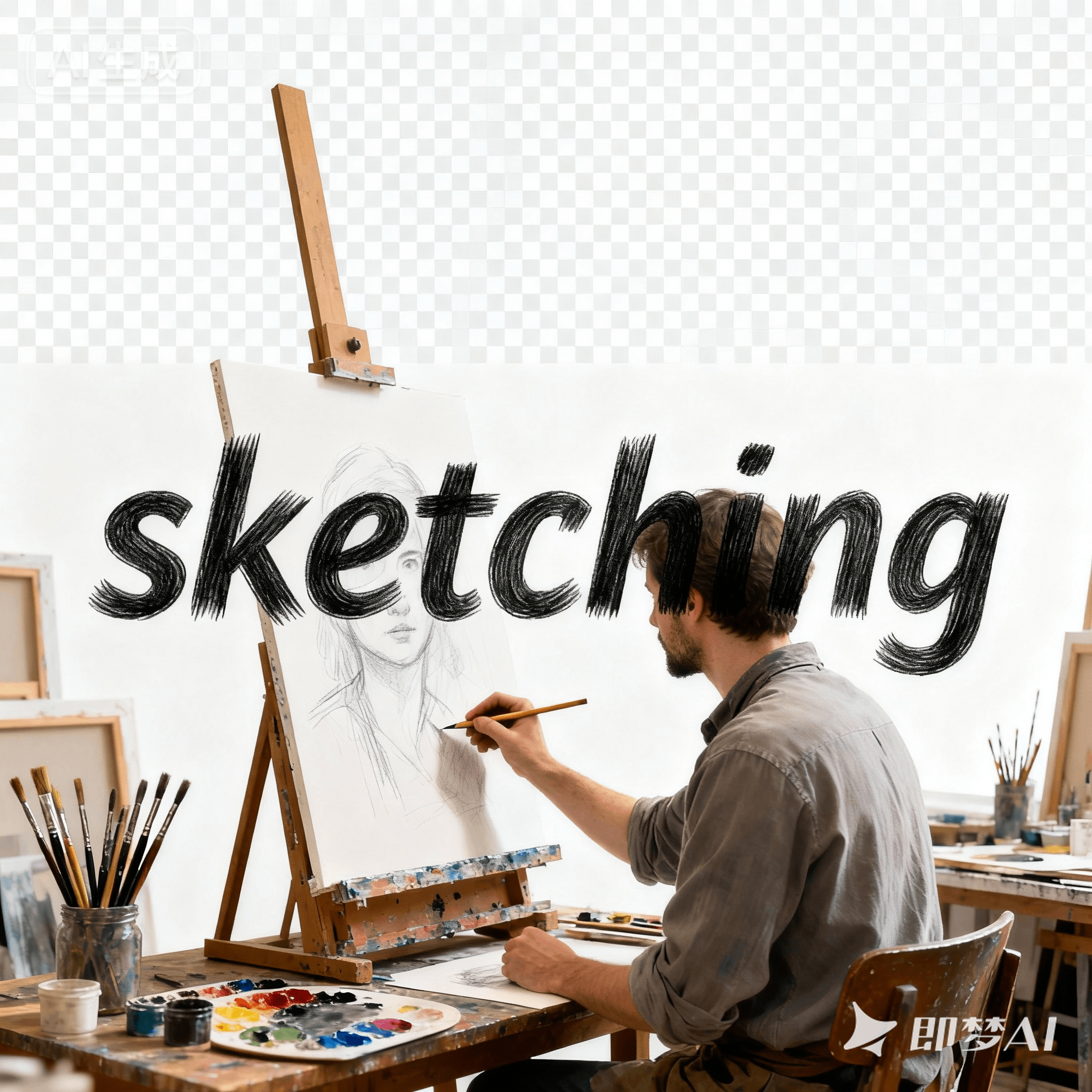 sketching是什么意思_sketching怎么读_音标'sketʃɪŋ