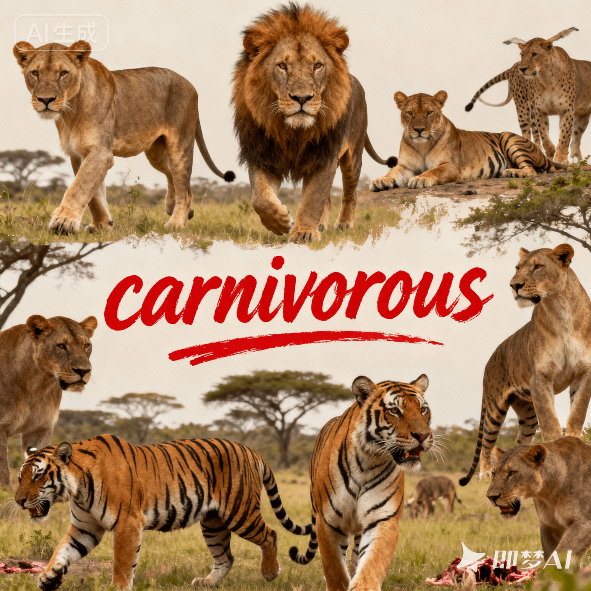 carnivorous是什么意思_carnivorous怎么读_音标kɑ-'nɪvərəs