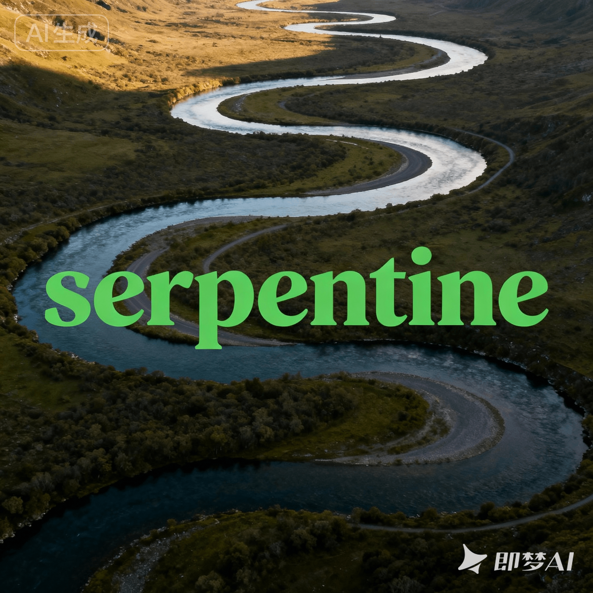 serpentine是什么意思_serpentine怎么读_音标ˈsɜ-pənˌti-n, -ˌtaɪn