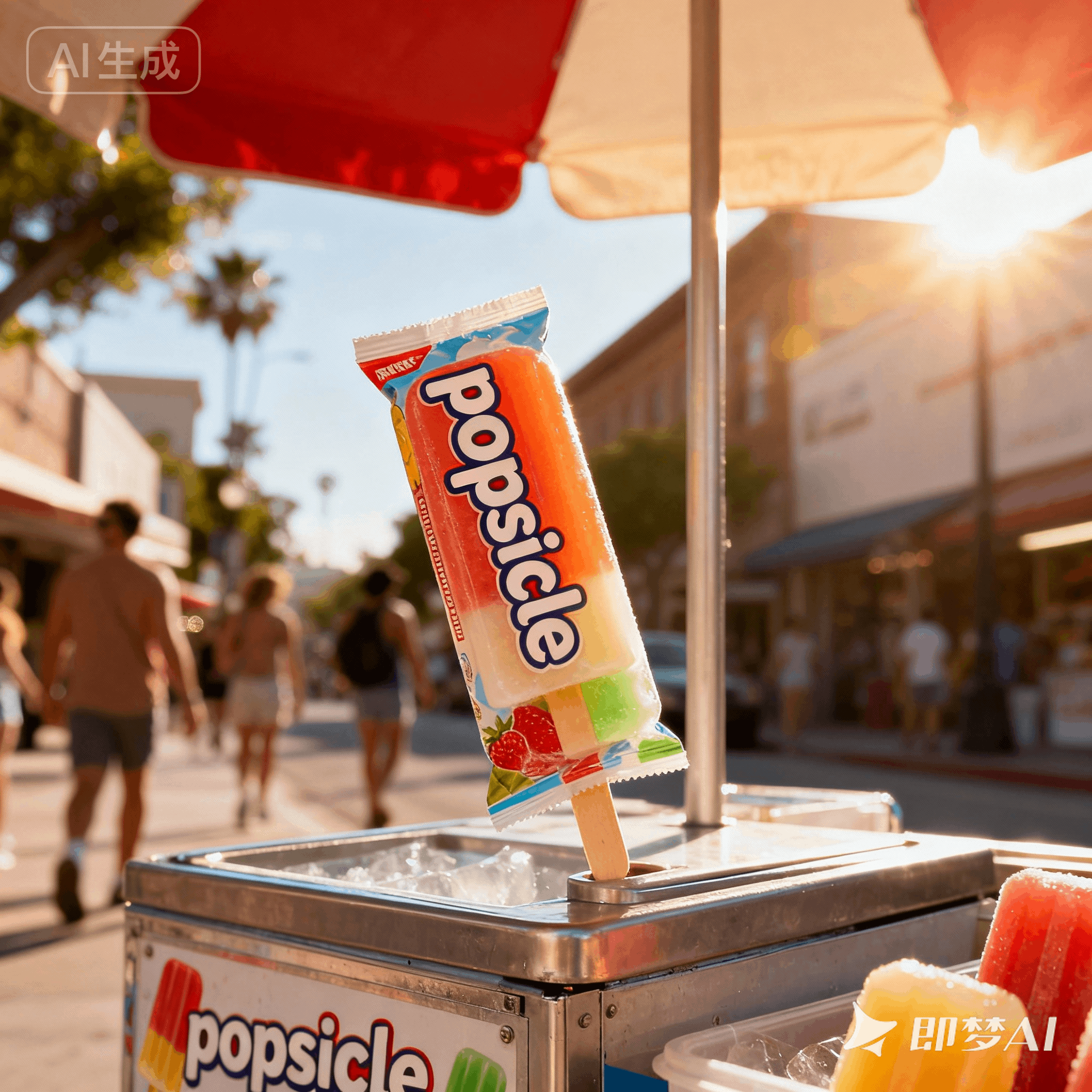 popsicle是什么意思_popsicle怎么读_音标'pɒpsɪkl