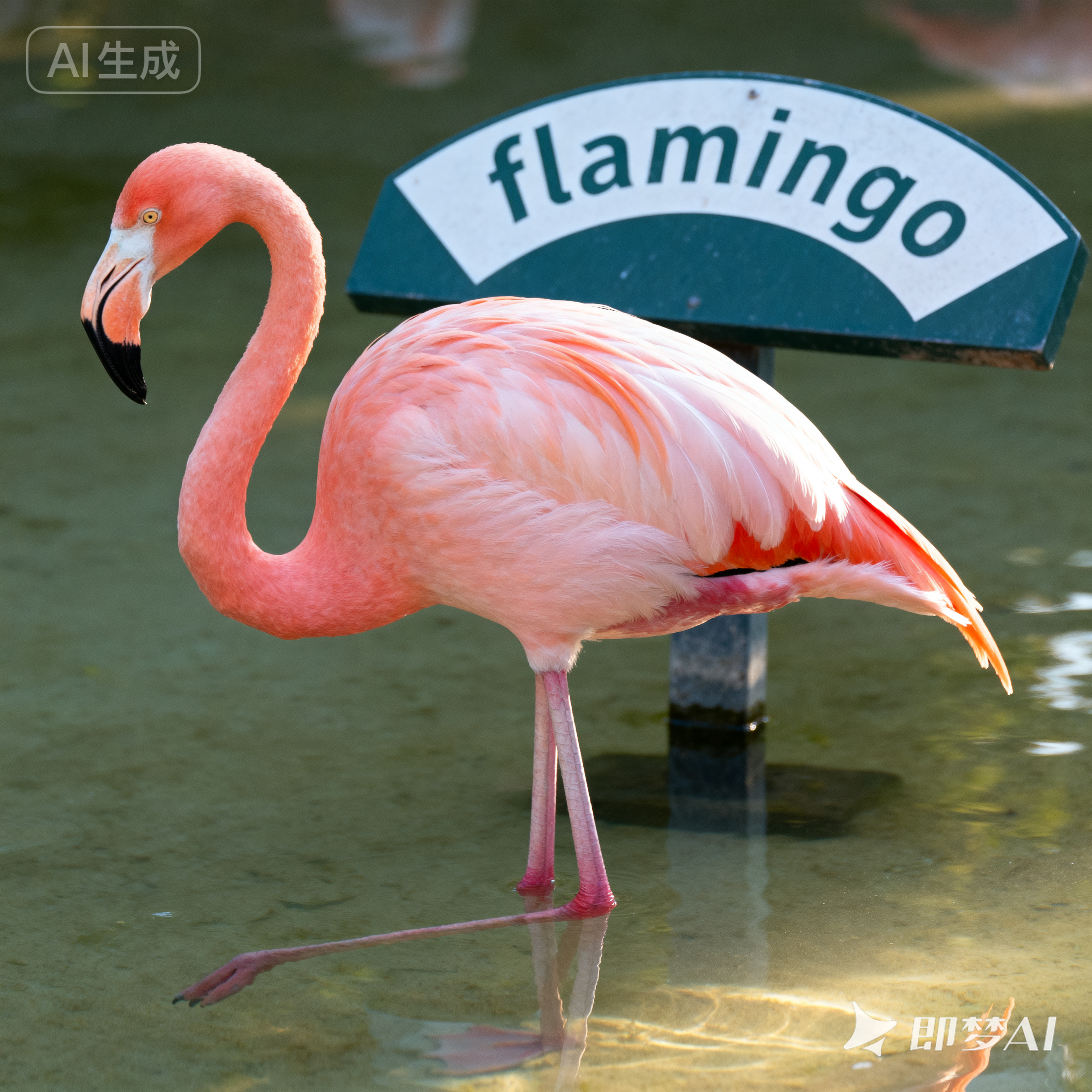 flamingo是什么意思_flamingo怎么读_音标flə'mɪŋɡəʊ