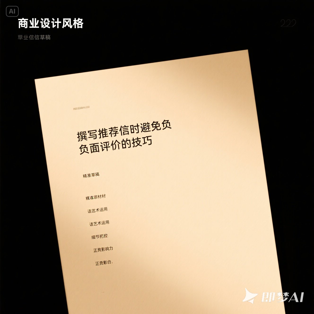 推荐信应该如何避免负面评价？