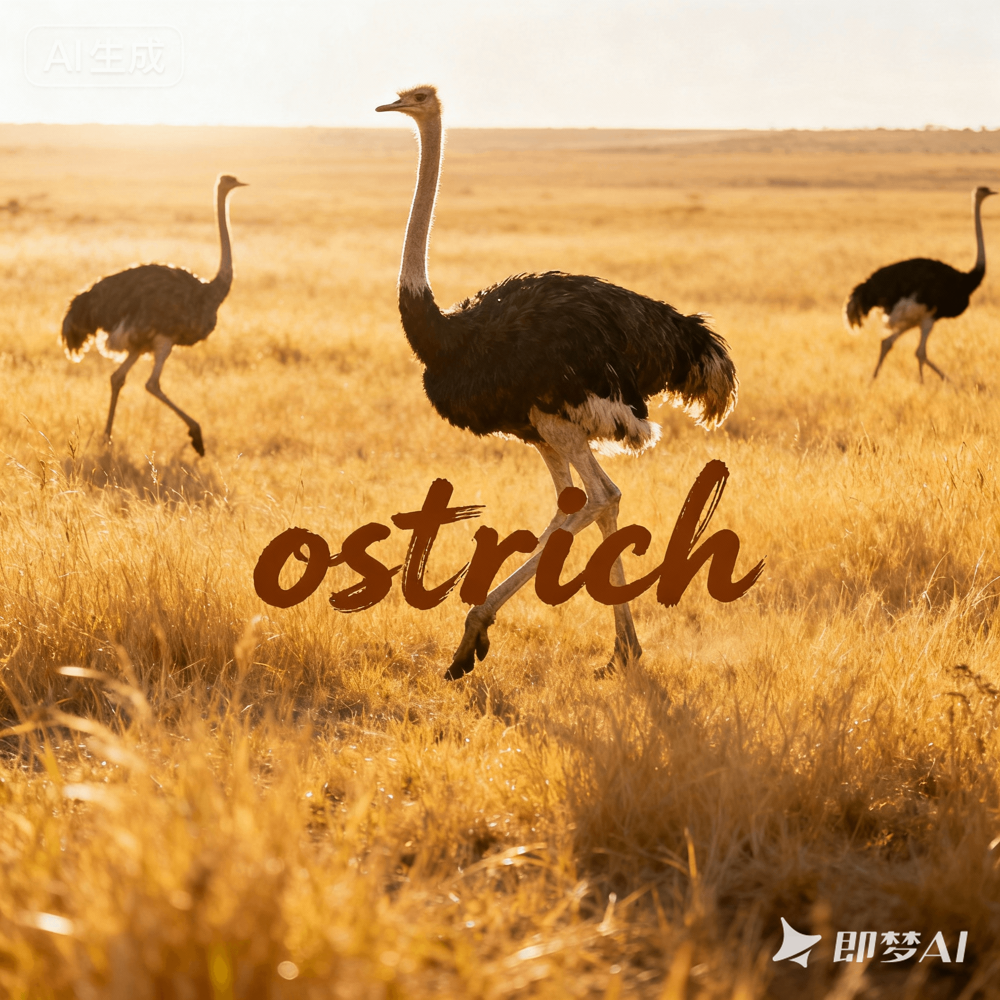 ostrich是什么意思_ostrich怎么读_音标'ɒstrɪtʃ