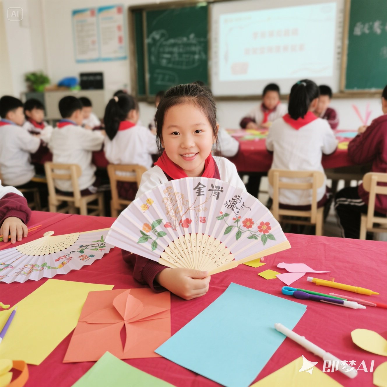英语手工制作指南：制作纸扇？