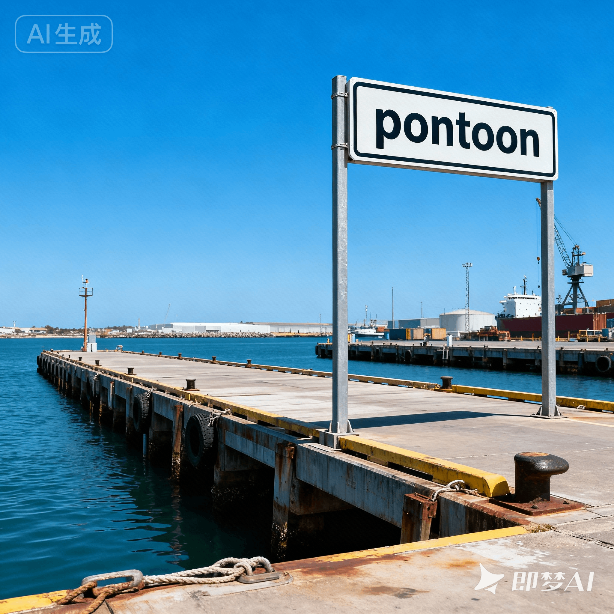 pontoon是什么意思_pontoon怎么读_音标pɒnˈtu-n