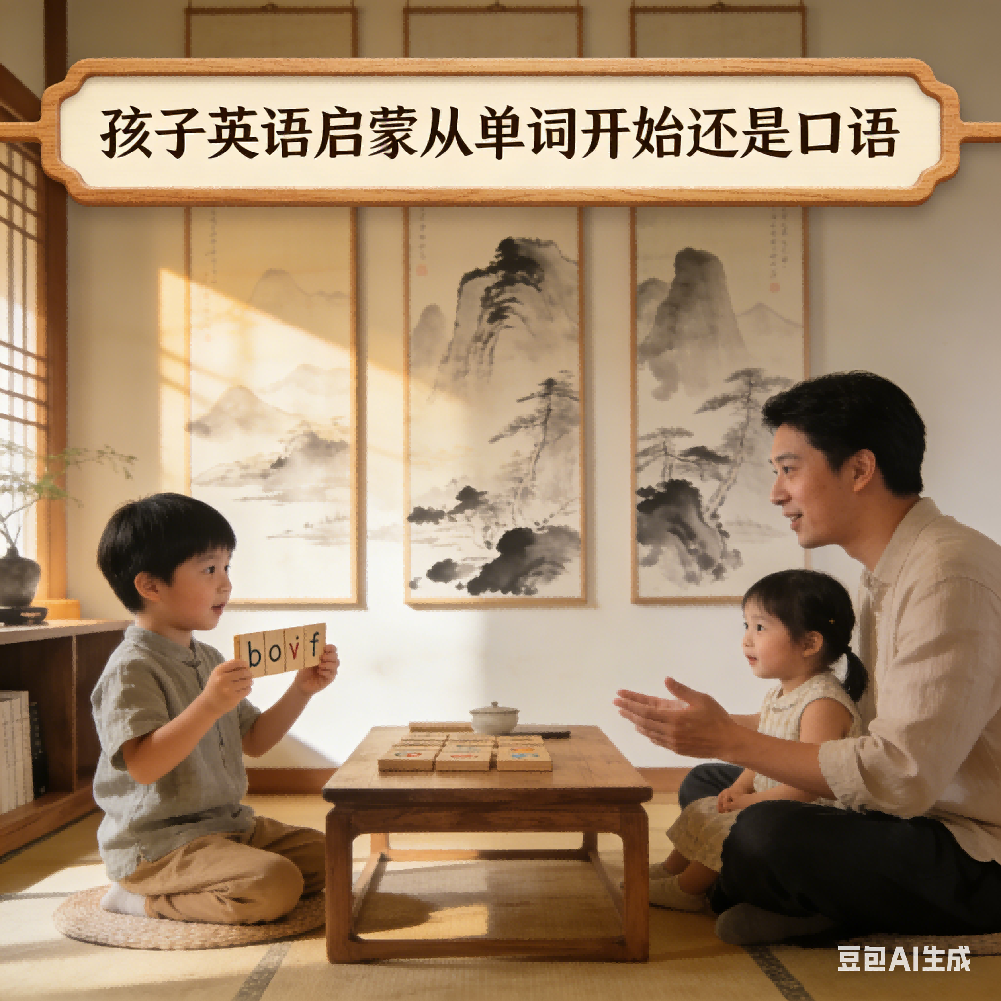 孩子英语启蒙从单词开始还是口语