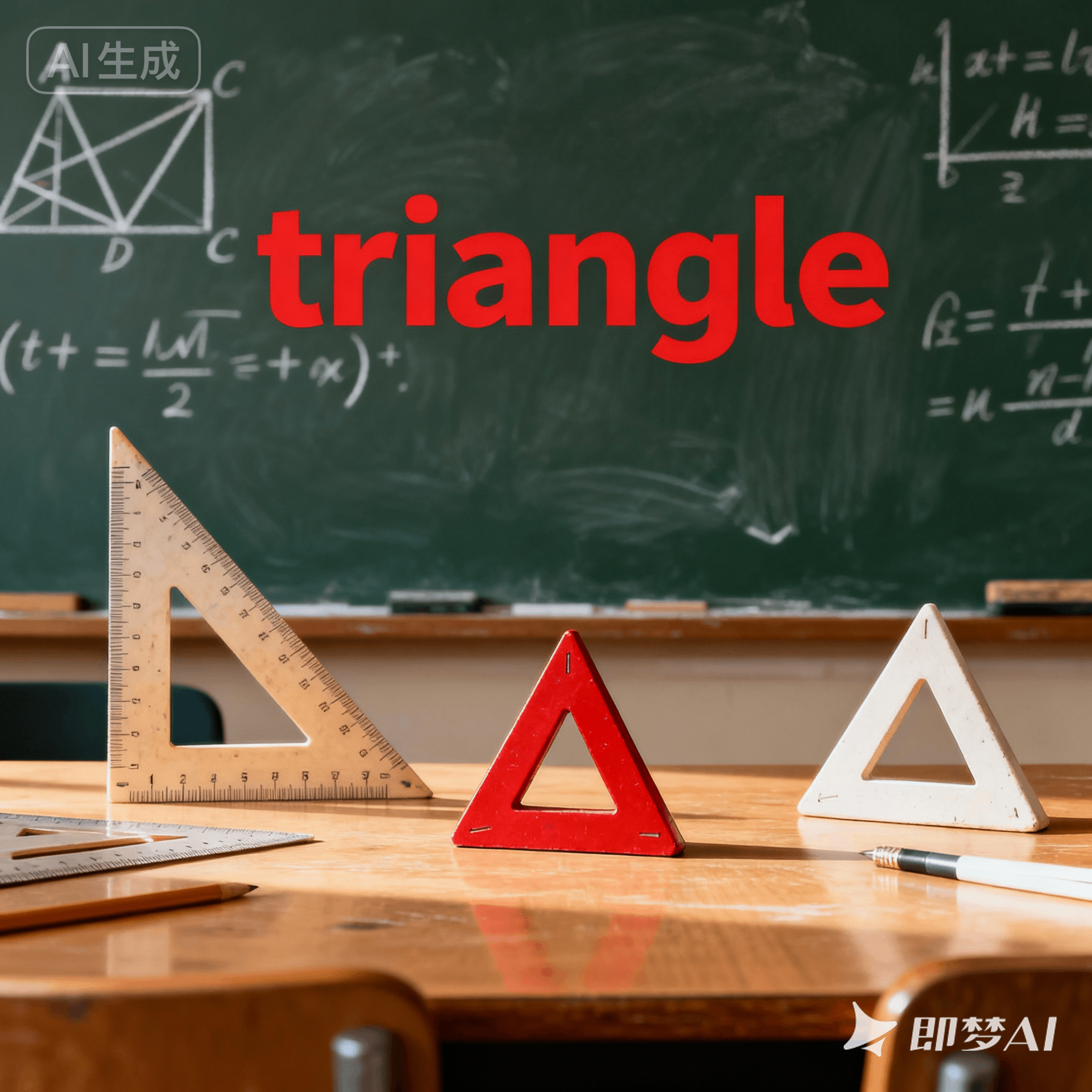triangle是什么意思_triangle怎么读_音标'traɪæŋɡl