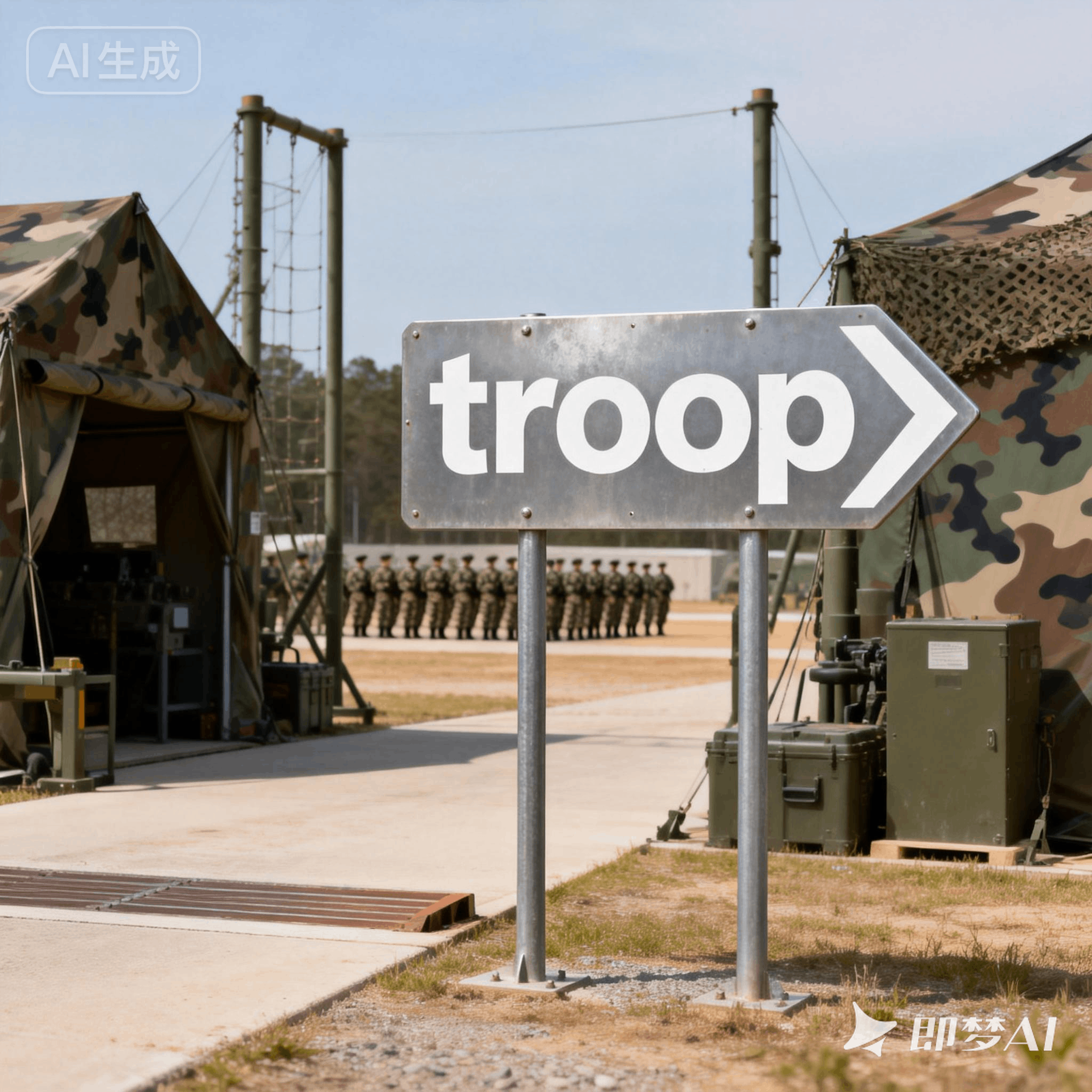 troop是什么意思_troop怎么读_音标tru-p