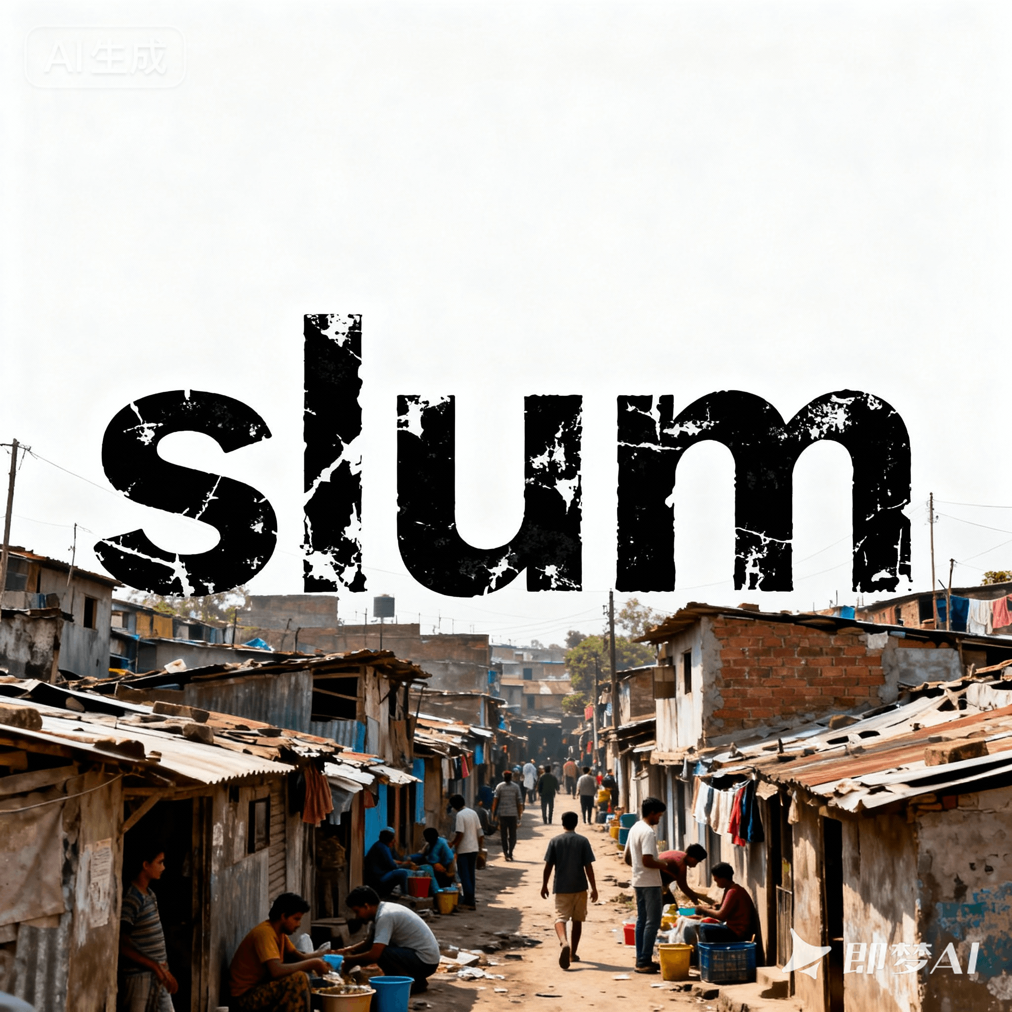 slum是什么意思_slum怎么读_音标slʌm