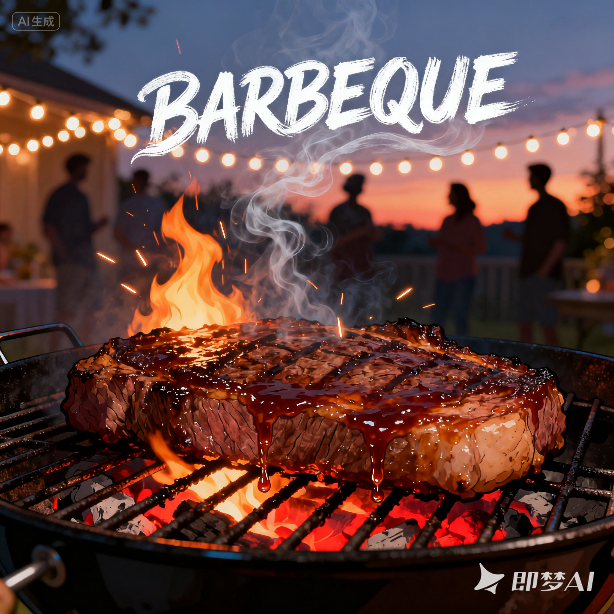 barbeque是什么意思_barbeque怎么读_音标bɑ-bɪkju-